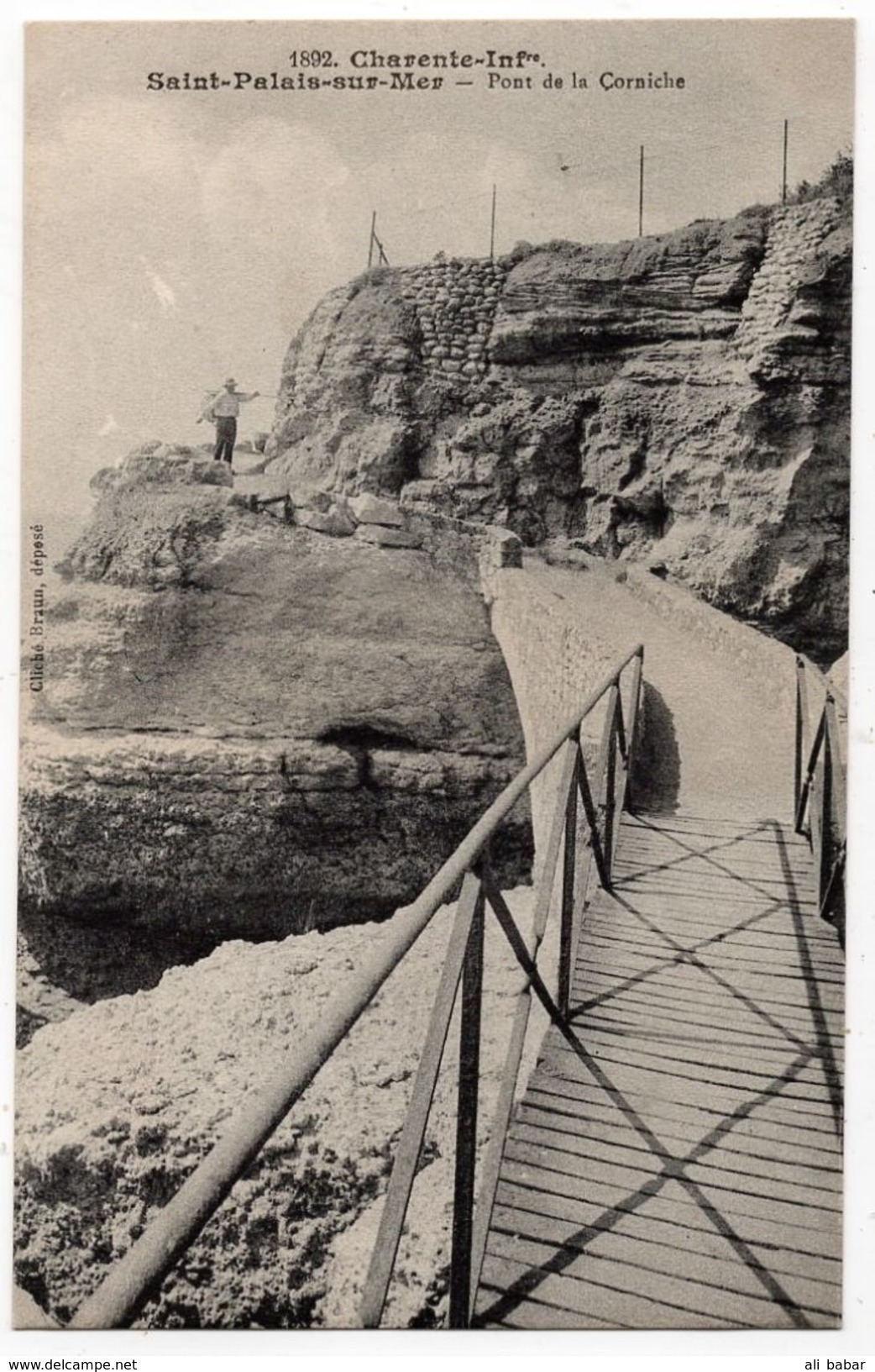 Saint Palais Sur Mer : Pont De La Corniche (Cliché Braun, N°1892) - Saint-Palais-sur-Mer