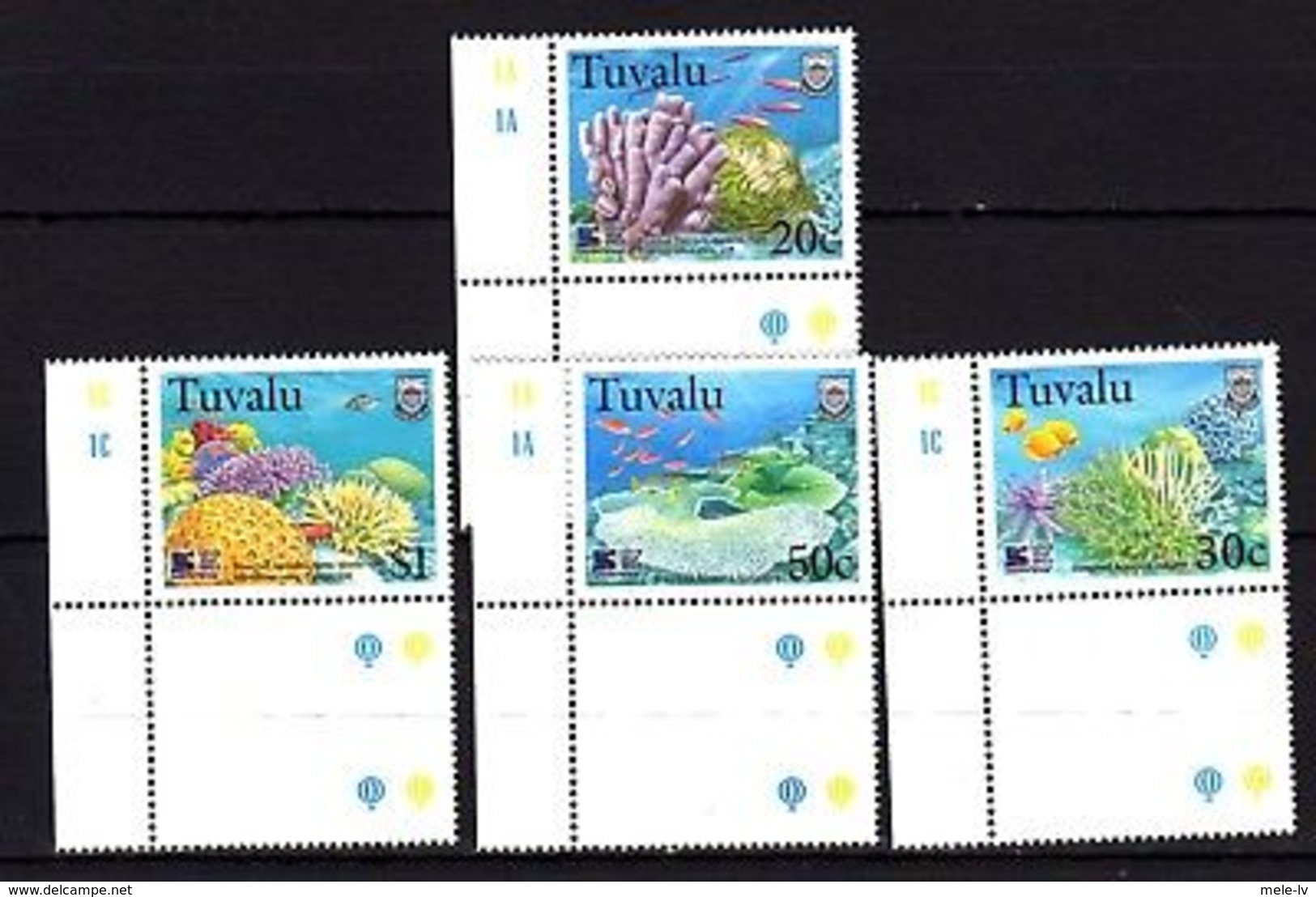 Tuvalu 1998 Coral Reef MNH - Meereswelt