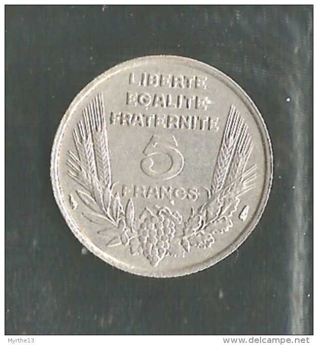 5 FRANCS  BAZOR   1933 En Nickel Tranche Striée - 5 Francs