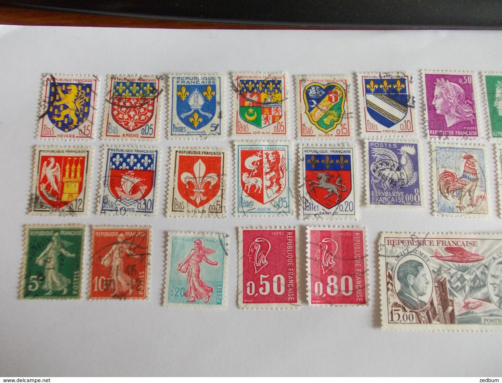 TIMBRE France Lot De 30 Timbres à Identifier N° 586 - Lots & Kiloware (mixtures) - Max. 999 Stamps