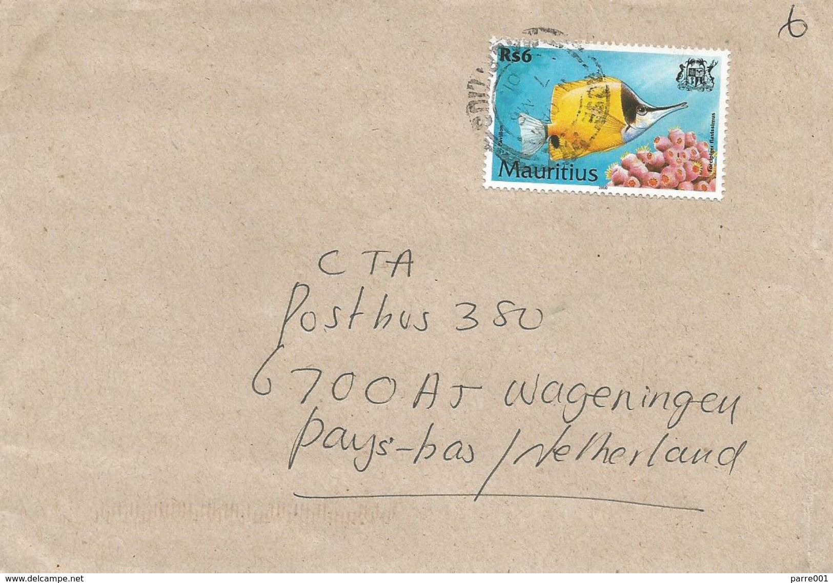 Mauritius 2001 Rose Hill Pavillion Fish Cover - Mauritius (1968-...)