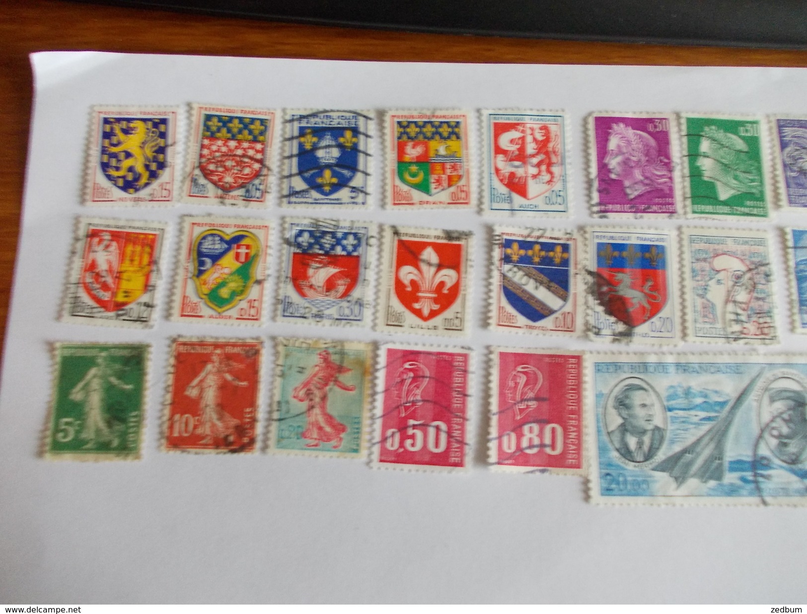 TIMBRE France Lot De 30 Timbres à Identifier N° 589 - Lots & Kiloware (mixtures) - Max. 999 Stamps