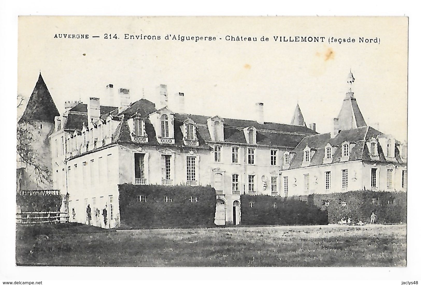 Environs D'AIGUEPERSE  (cpa 63)   Château De Villemont (façade Nord) -   - L 1 - Aigueperse