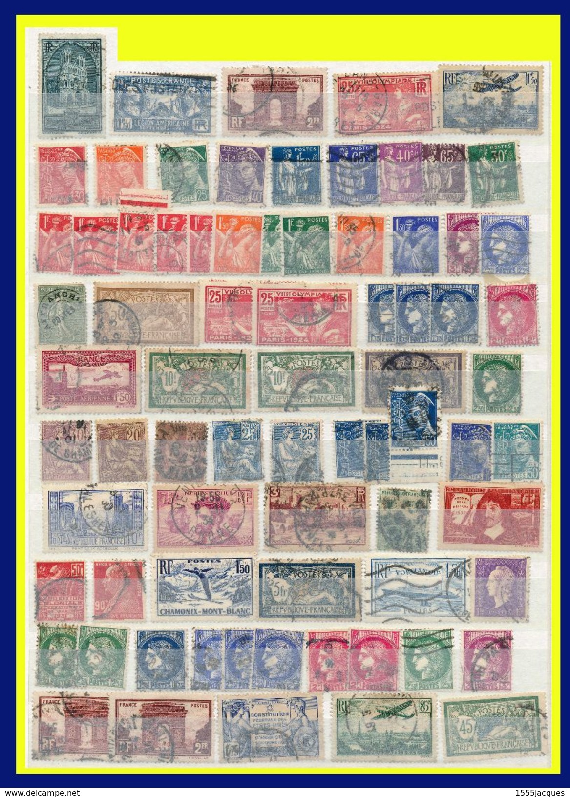 FRANCE VRAC : ENVIRON 600 OBLITÉRÉS 1900-1939 À TRIER - BEAUCOUP DE ST / 2e CHOIX OU OBLITÉRATIONS LOURDES - - Lots & Kiloware (mixtures) - Max. 999 Stamps