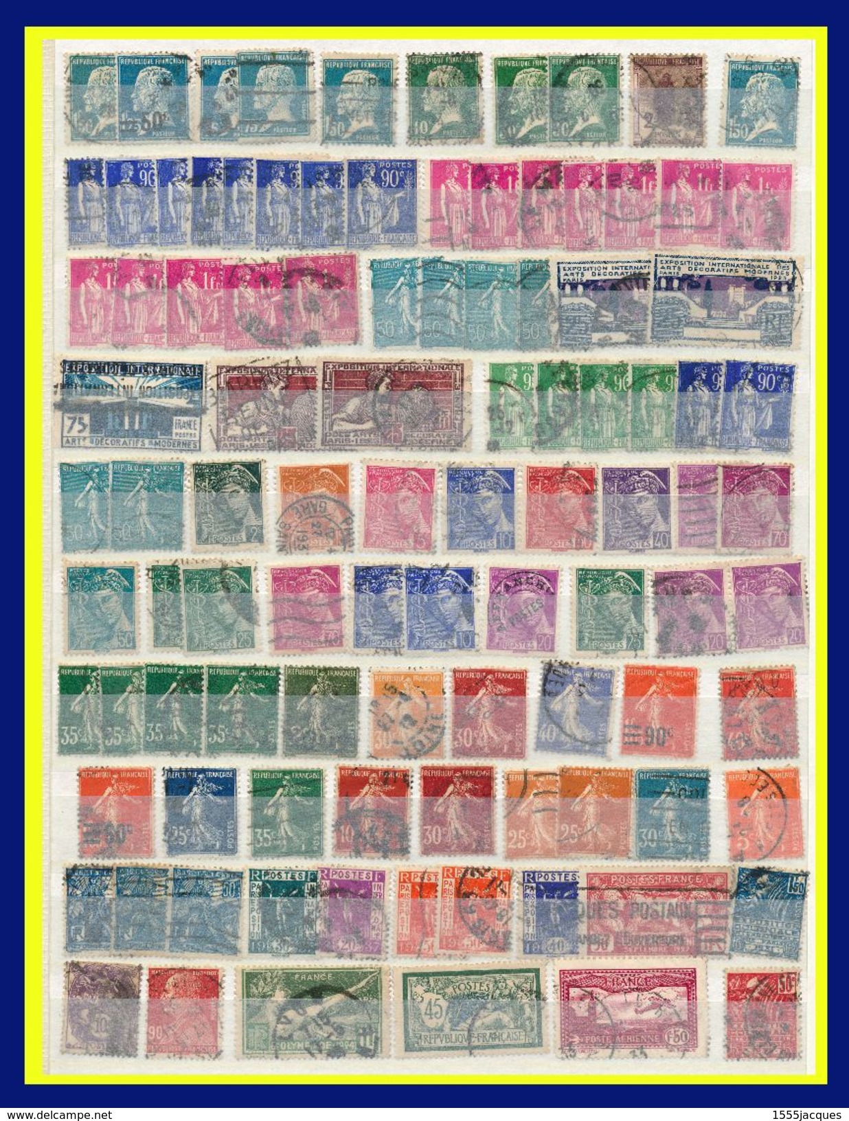 FRANCE VRAC : ENVIRON 600 OBLITÉRÉS 1900-1939 À TRIER - BEAUCOUP DE ST / 2e CHOIX OU OBLITÉRATIONS LOURDES - - Lots & Kiloware (mixtures) - Max. 999 Stamps