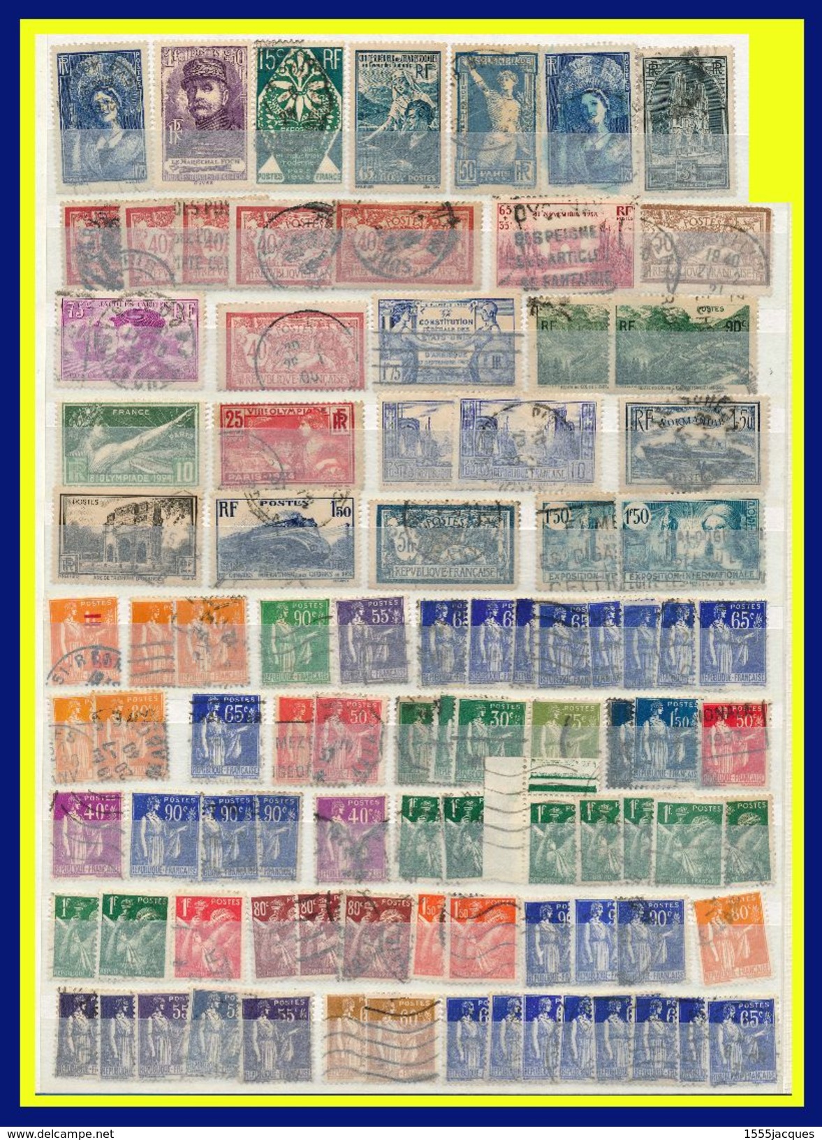 FRANCE VRAC : ENVIRON 600 OBLITÉRÉS 1900-1939 À TRIER - BEAUCOUP DE ST / 2e CHOIX OU OBLITÉRATIONS LOURDES - - Lots & Kiloware (mixtures) - Max. 999 Stamps