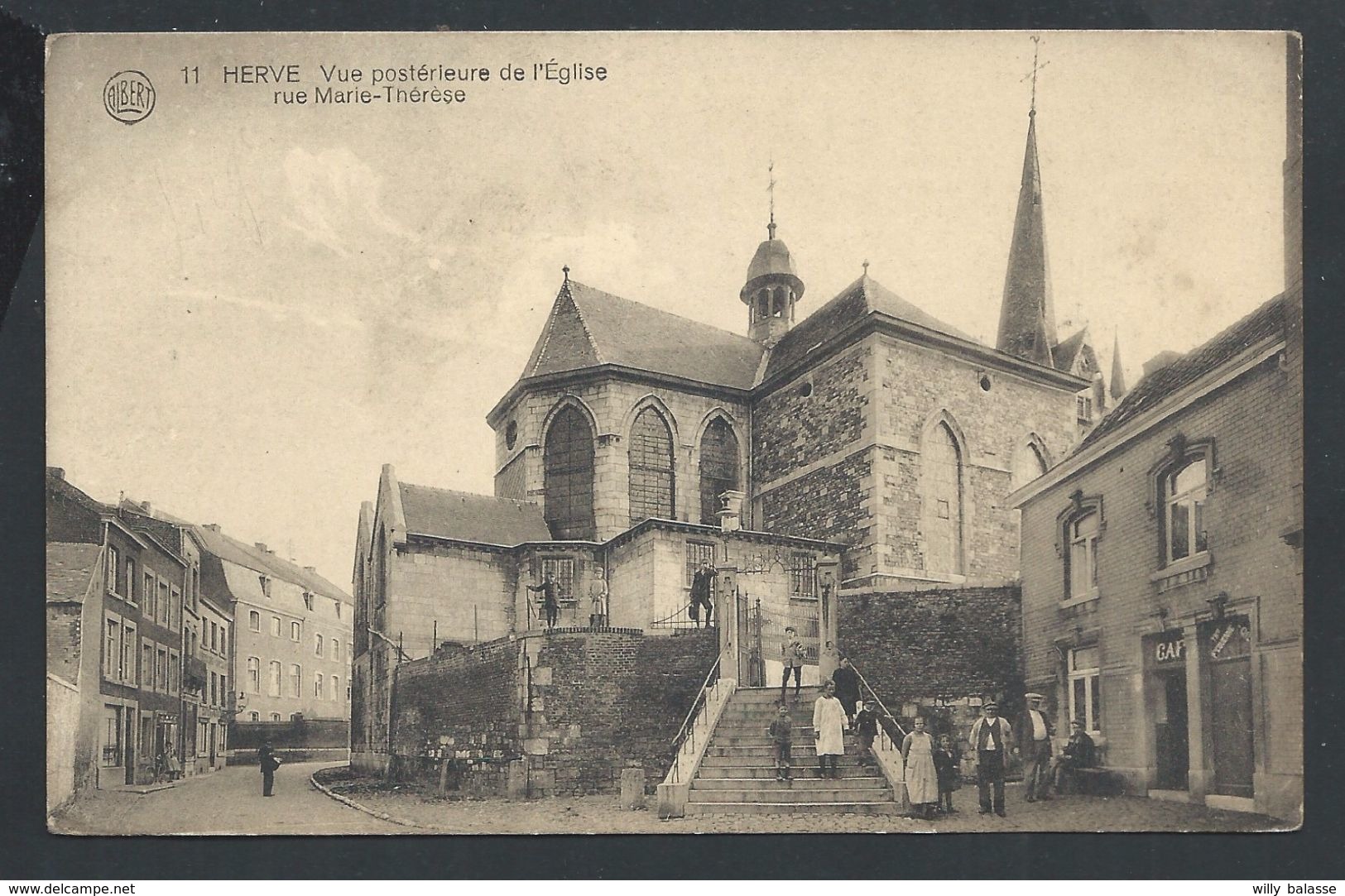 +++ CPA - HERVE - Vue Postérieure De L'Eglise Rue Marie-Thérèse   // - Herve