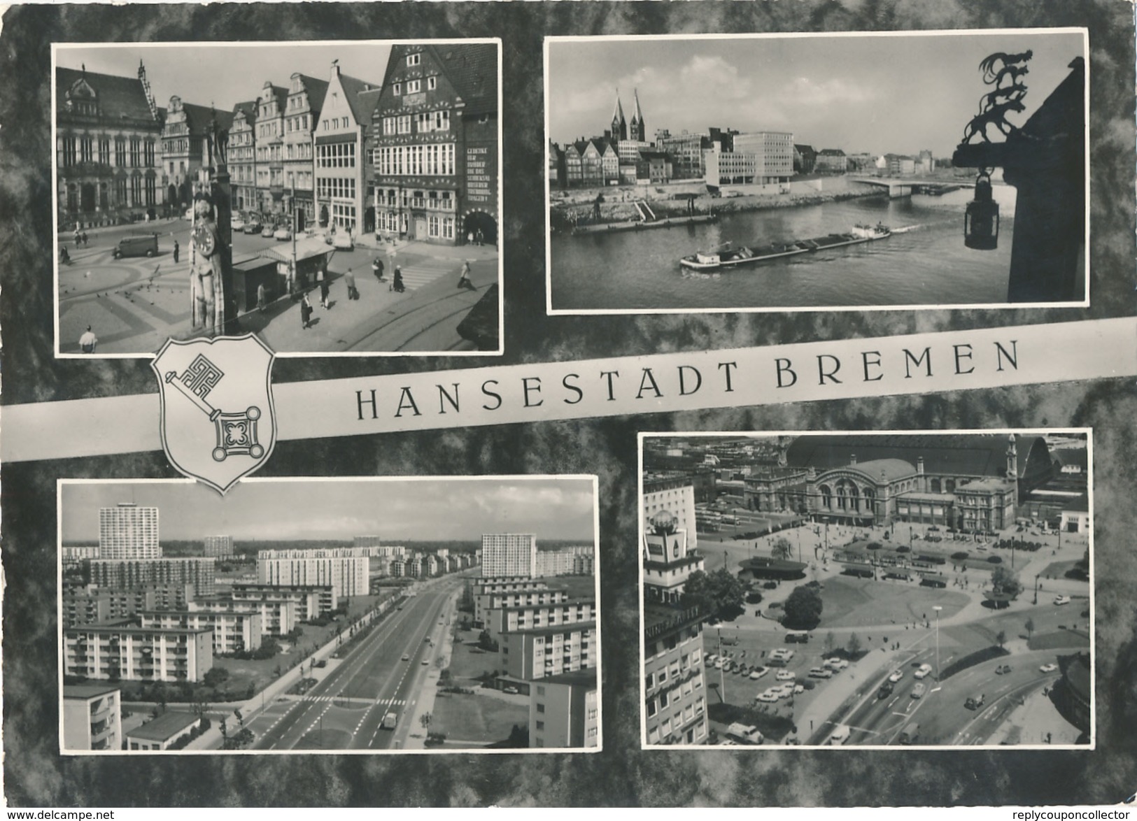 BREMEN - 1965 , 1000  Jahre Marktrecht - Big Letter, Dispatch = 4,20 EURO - Privatpostkarten - Gebraucht