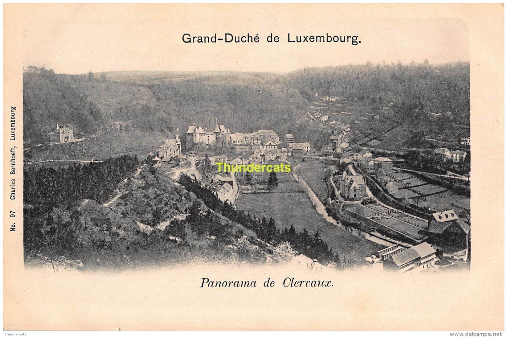 CPA GRAND DUCHE DE LUXEMBOURG PANORAMA DE CLERVAUX - Clervaux