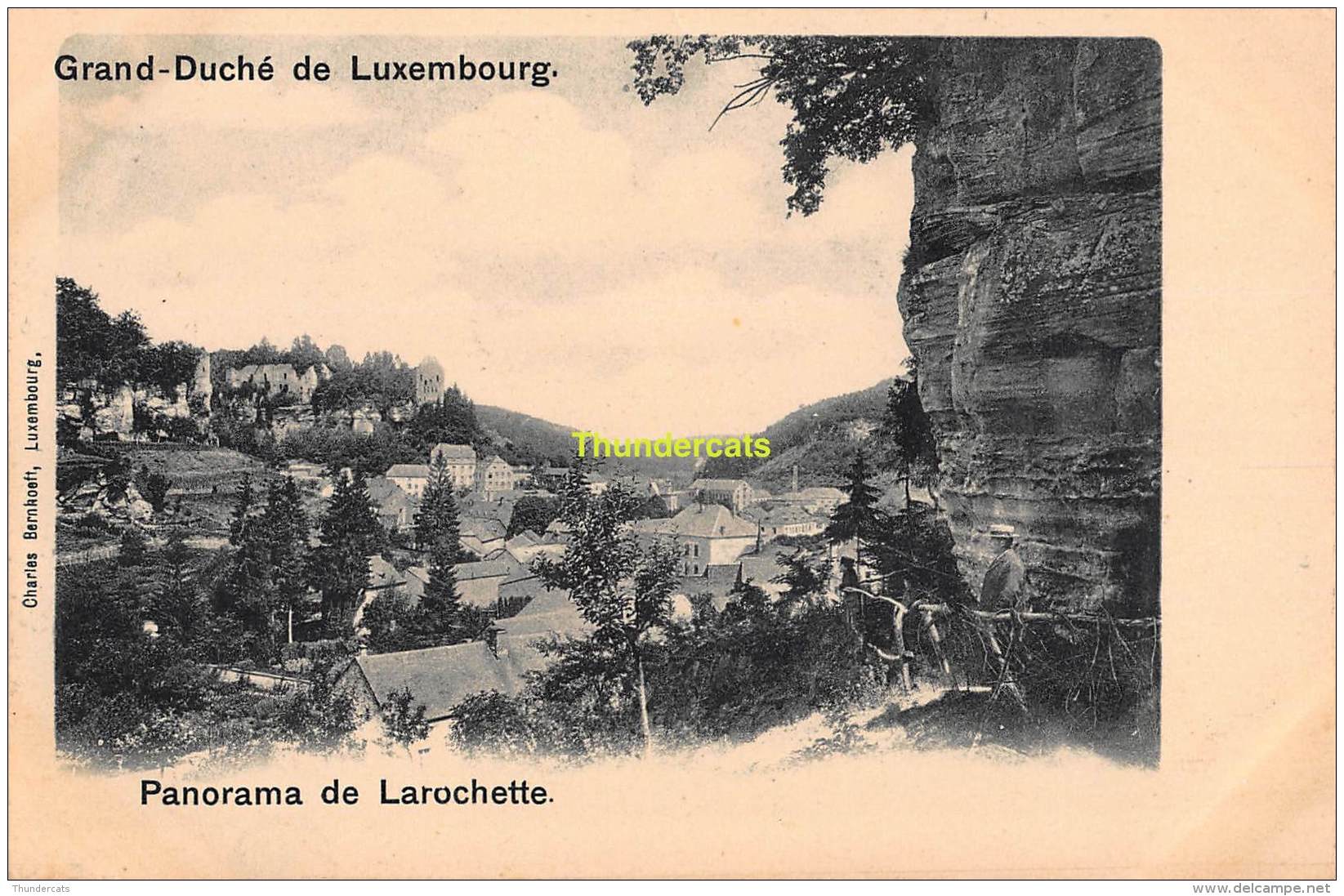 CPA GRAND DUCHE DE LUXEMBOURG PANORAMA DE LAROCHETTE - Fels