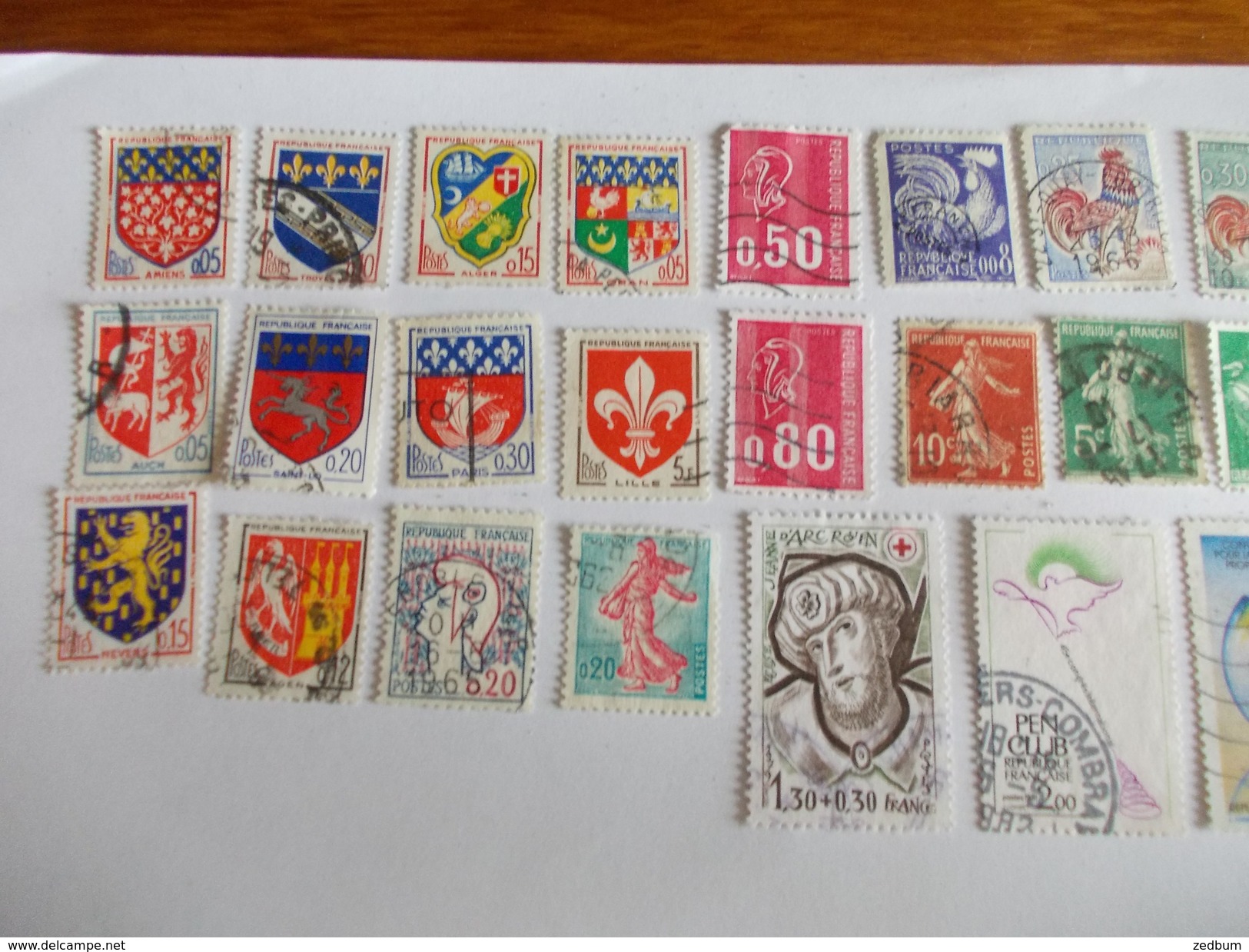 TIMBRE France Lot De 30 Timbres à Identifier N° 591 - Lots & Kiloware (mixtures) - Max. 999 Stamps