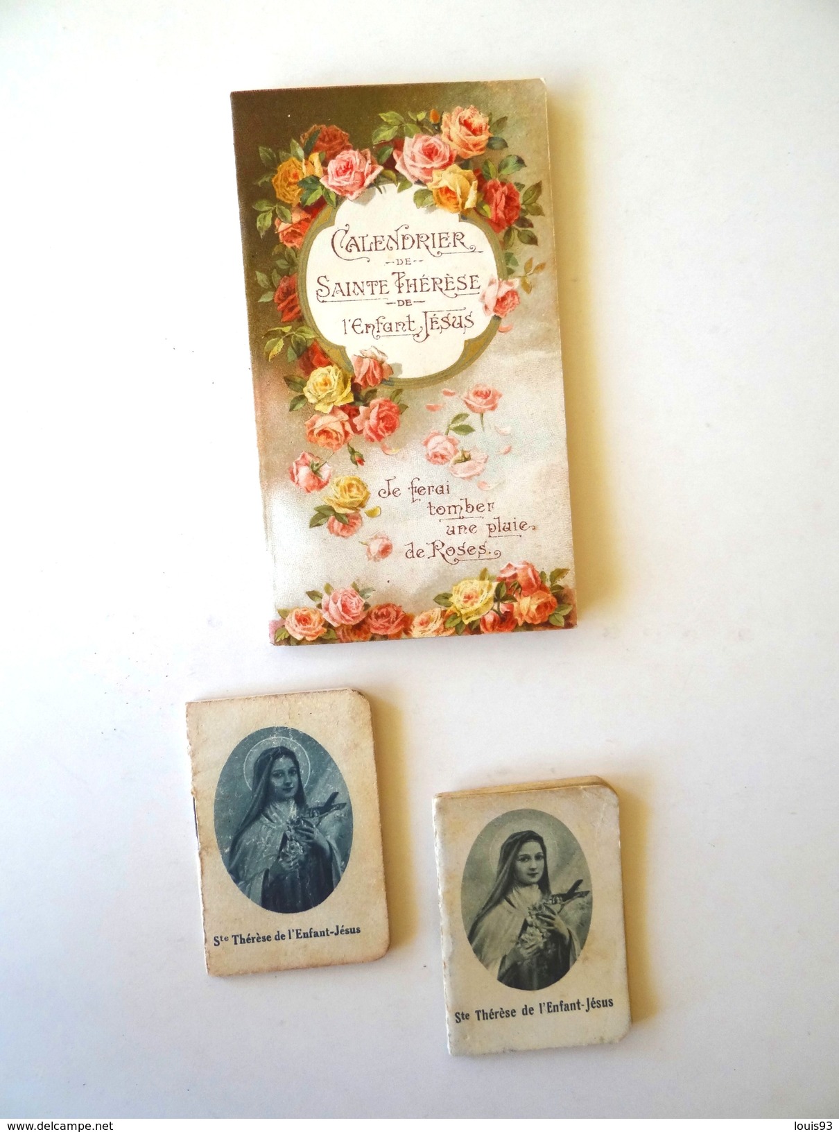 3 PETITS CALENDRIERS DE SAINTE THERESE DE JESUS (Lisieux) 1926 -1927 - 1936 - Petit Format : 1921-40