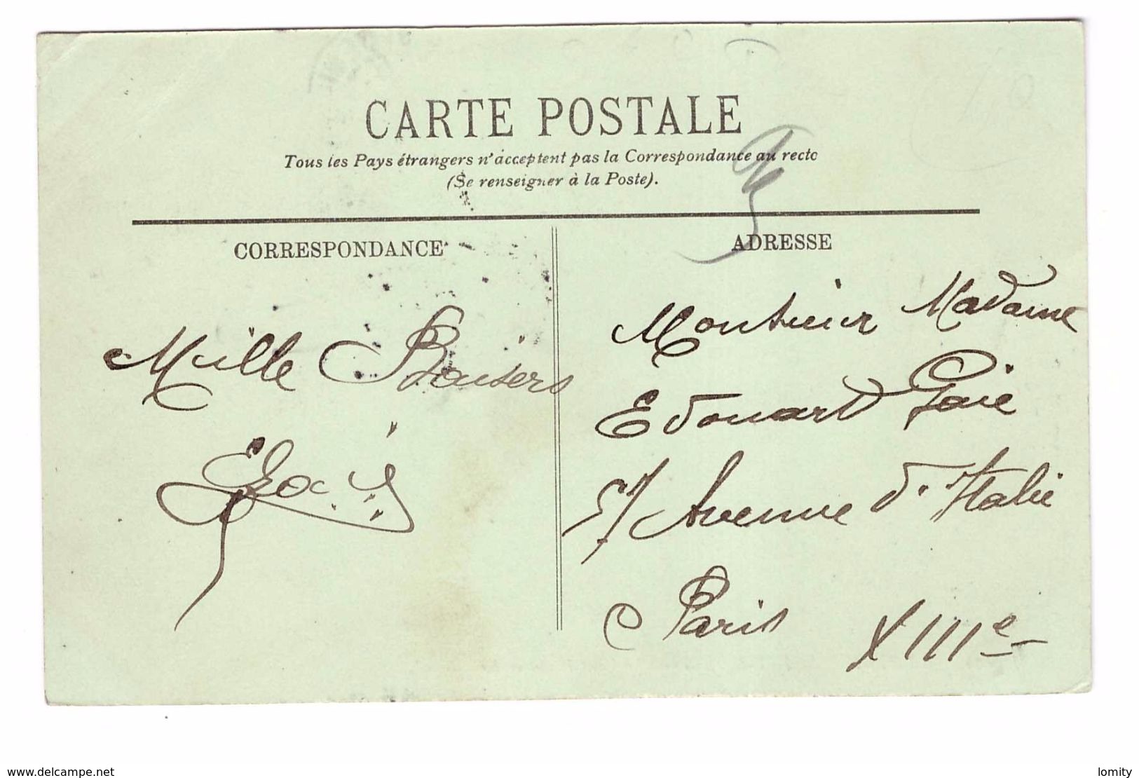 93 La Plaine Saint Denis Le Pont Hainguerlot Cpa Animée Attelage Cachet Plaine St Denis 1907 - Saint Denis