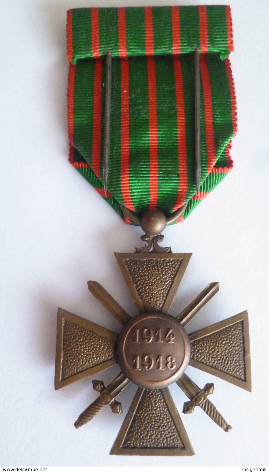 MEDAILLE CROIX DE GUERRE 1914-1918 1 Citation - France