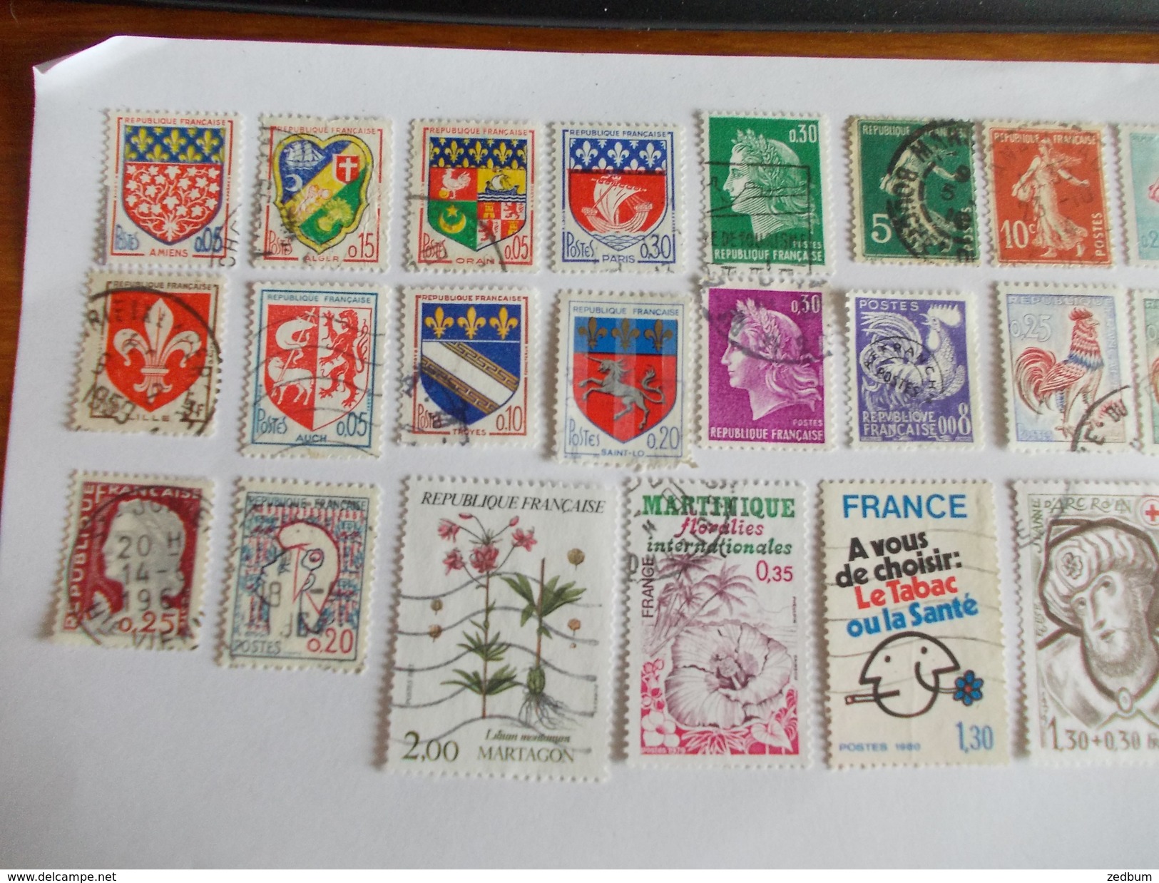 TIMBRE France Lot De 30 Timbres à Identifier N° 595 - Alla Rinfusa (max 999 Francobolli)