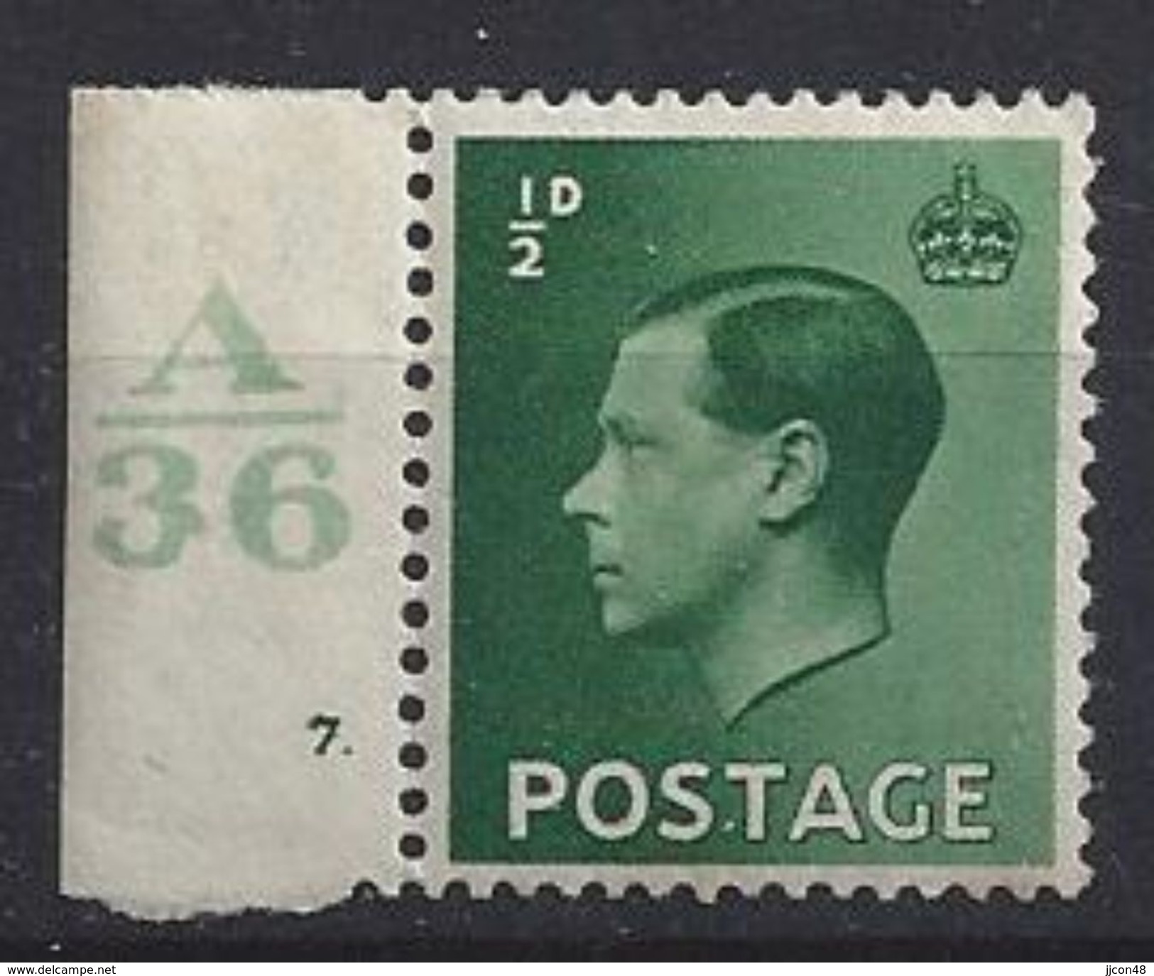 GB 1936 KE VIII (**) MNH SG.457. Mi.193x (A/36 7.) - Nuevos