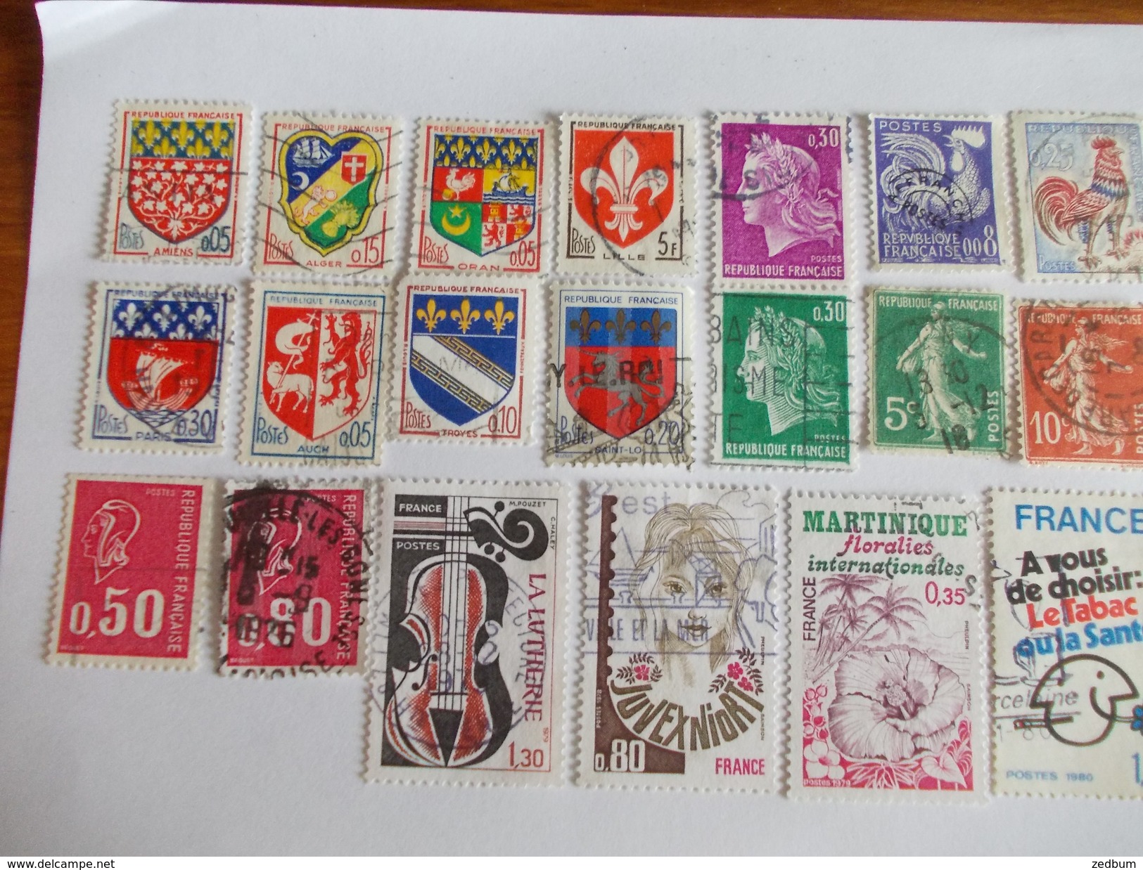 TIMBRE France Lot De 30 Timbres à Identifier N° 597 - Mezclas (max 999 Sellos)