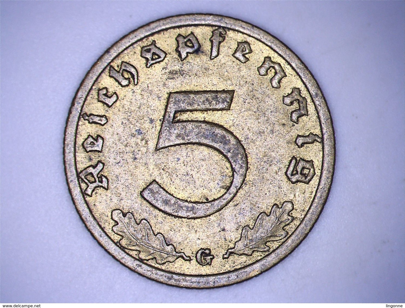 Allemagne - IIIe Reich - 5 Reichspfennig 1938 G - 5 Reichspfennig