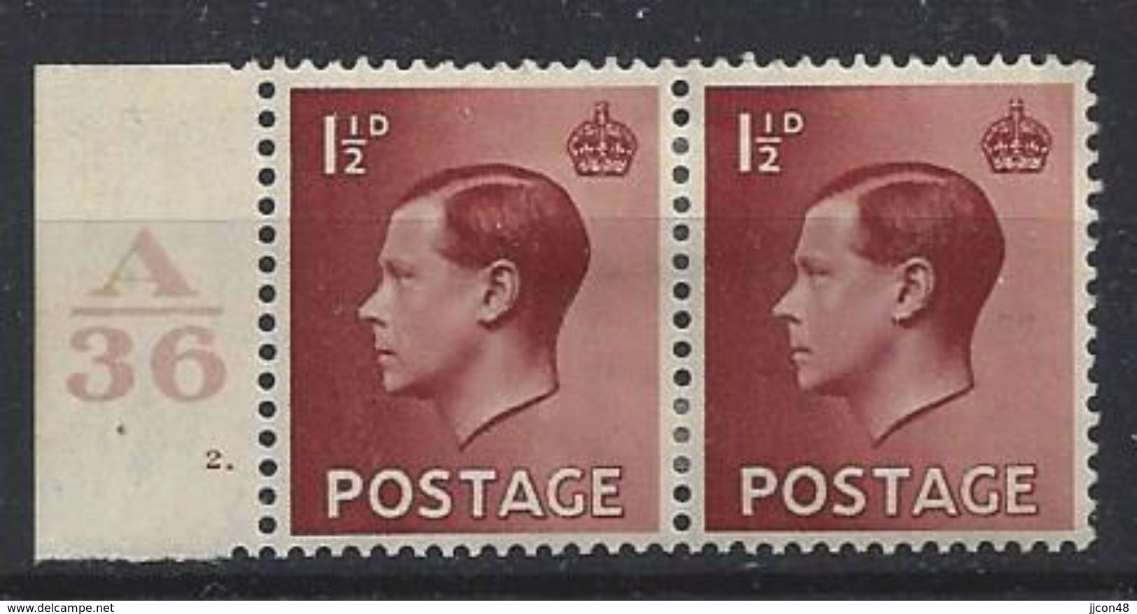 GB 1936 KE VIII (*) MH SG.459. Mi.195x (A/36 2.) - Unused Stamps
