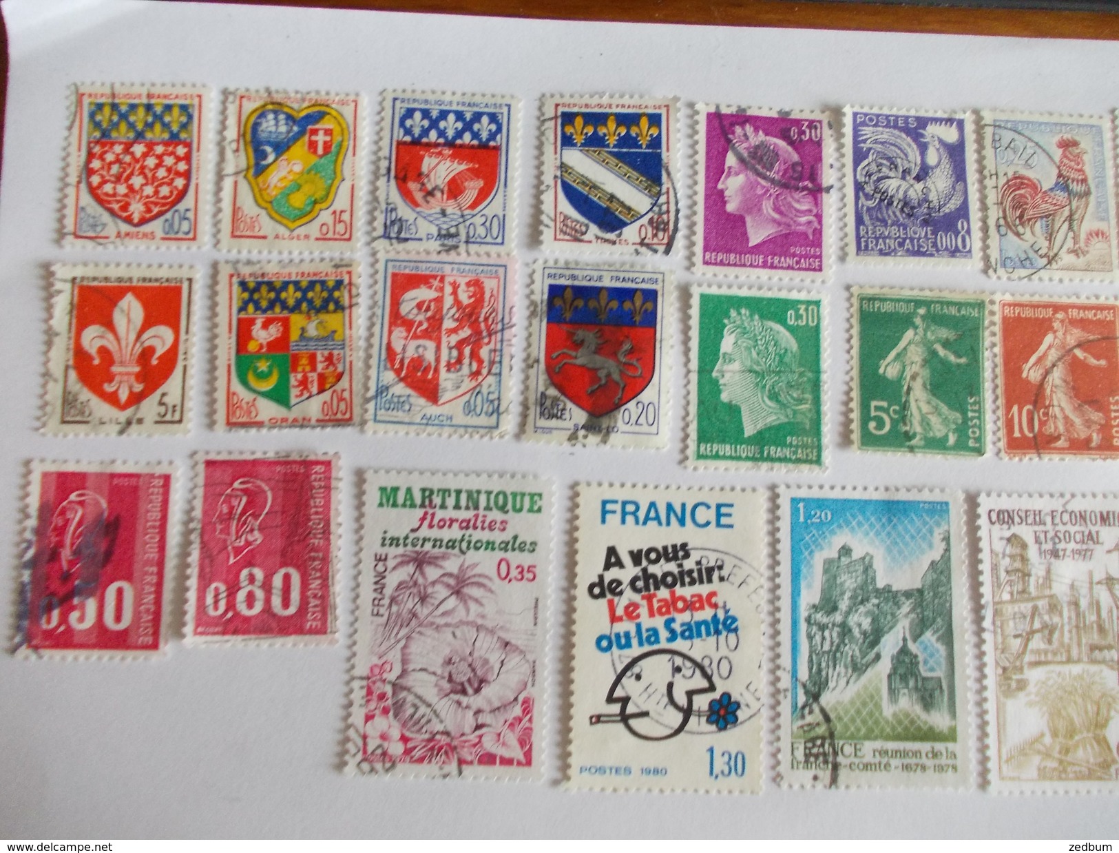 TIMBRE France Lot De 30 Timbres à Identifier N° 598 - Mezclas (max 999 Sellos)