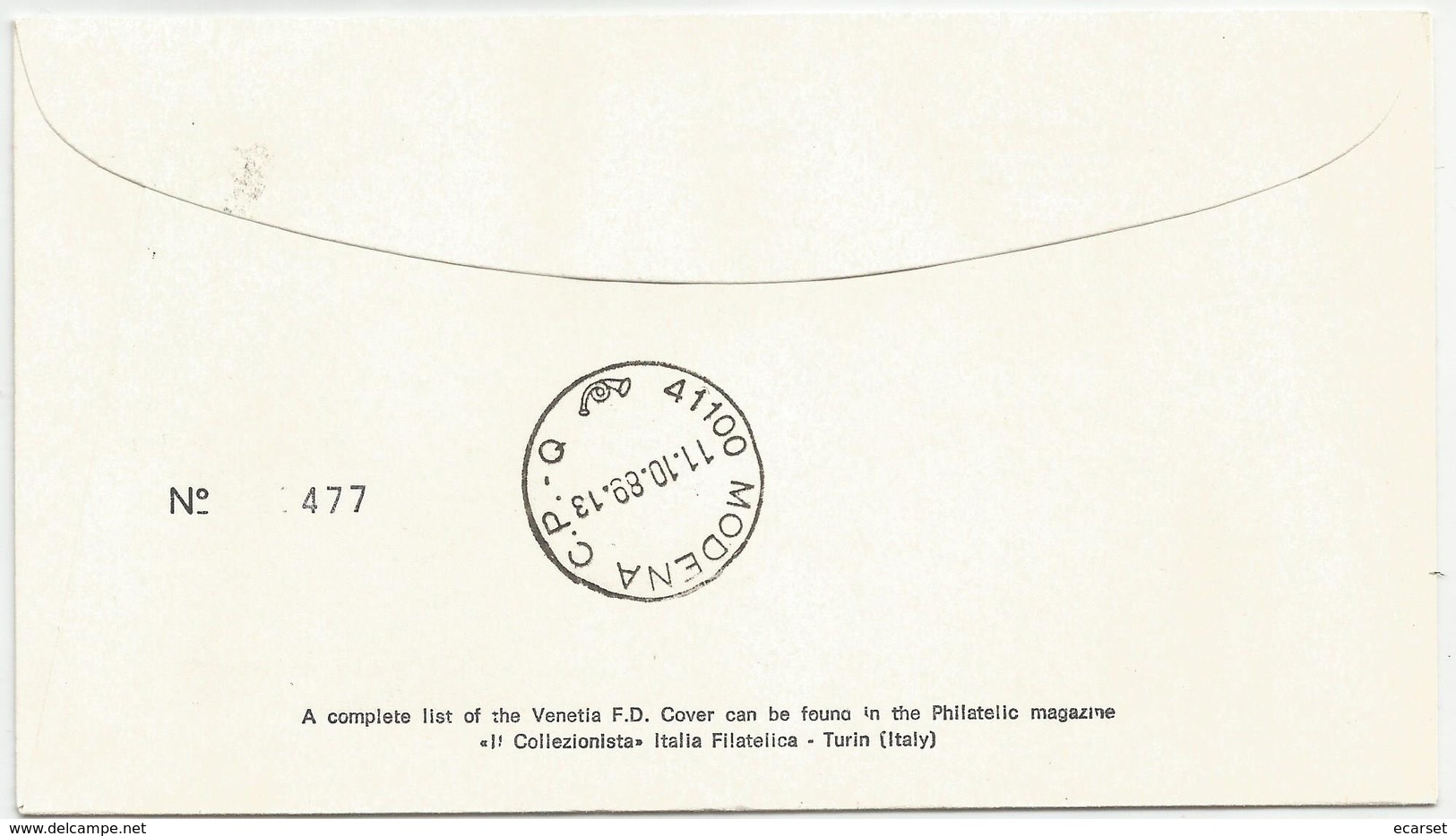 FRANCESCO DI GIORGIO MARTINI - MURA DI CORINALDO - 1989 - FDC VENETIA 690/it - ANNULLO SPECIALE CORINALDO - VIAGGIATA - FDC