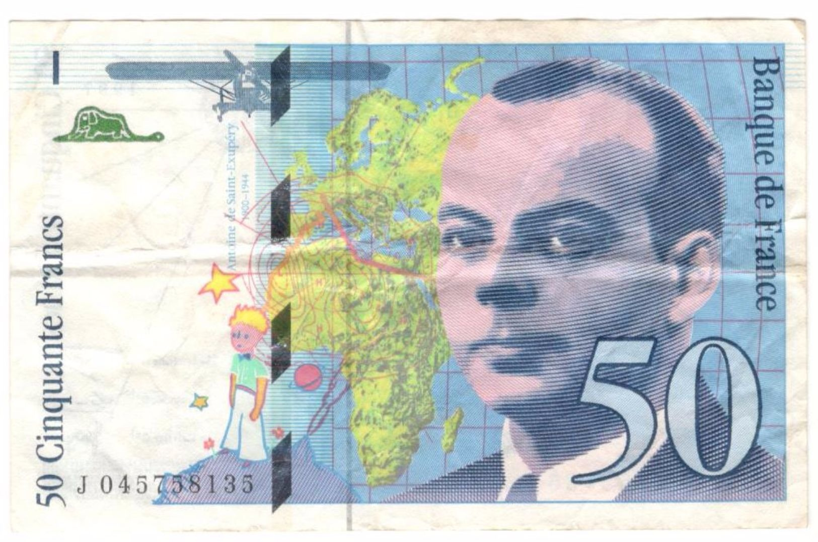 Billet 50 Francs Saint-Exupery 1997 - 50 F 1992-1999 ''St Exupéry''