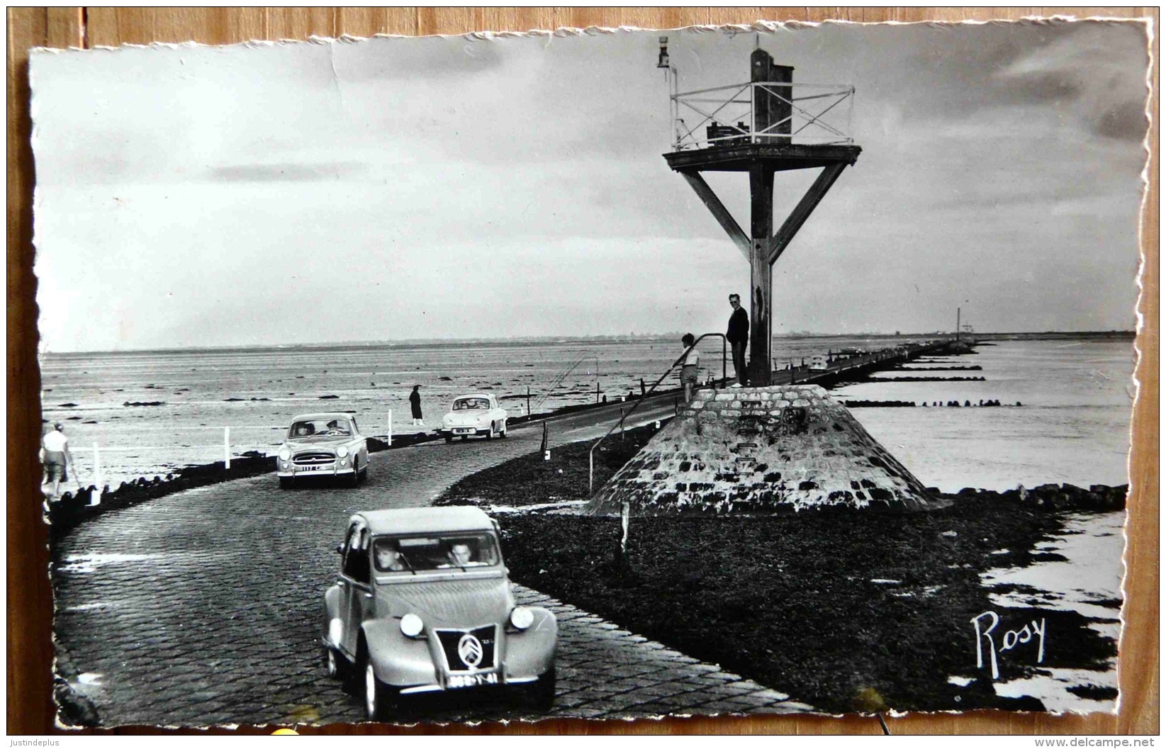 ILE DE NOIRMOUTIER PASSAGE DU GOIS 2 CV CITROEN 403 PEUGEOT DAUPHINE RENAULT  SCAN R/V - Ile De Noirmoutier