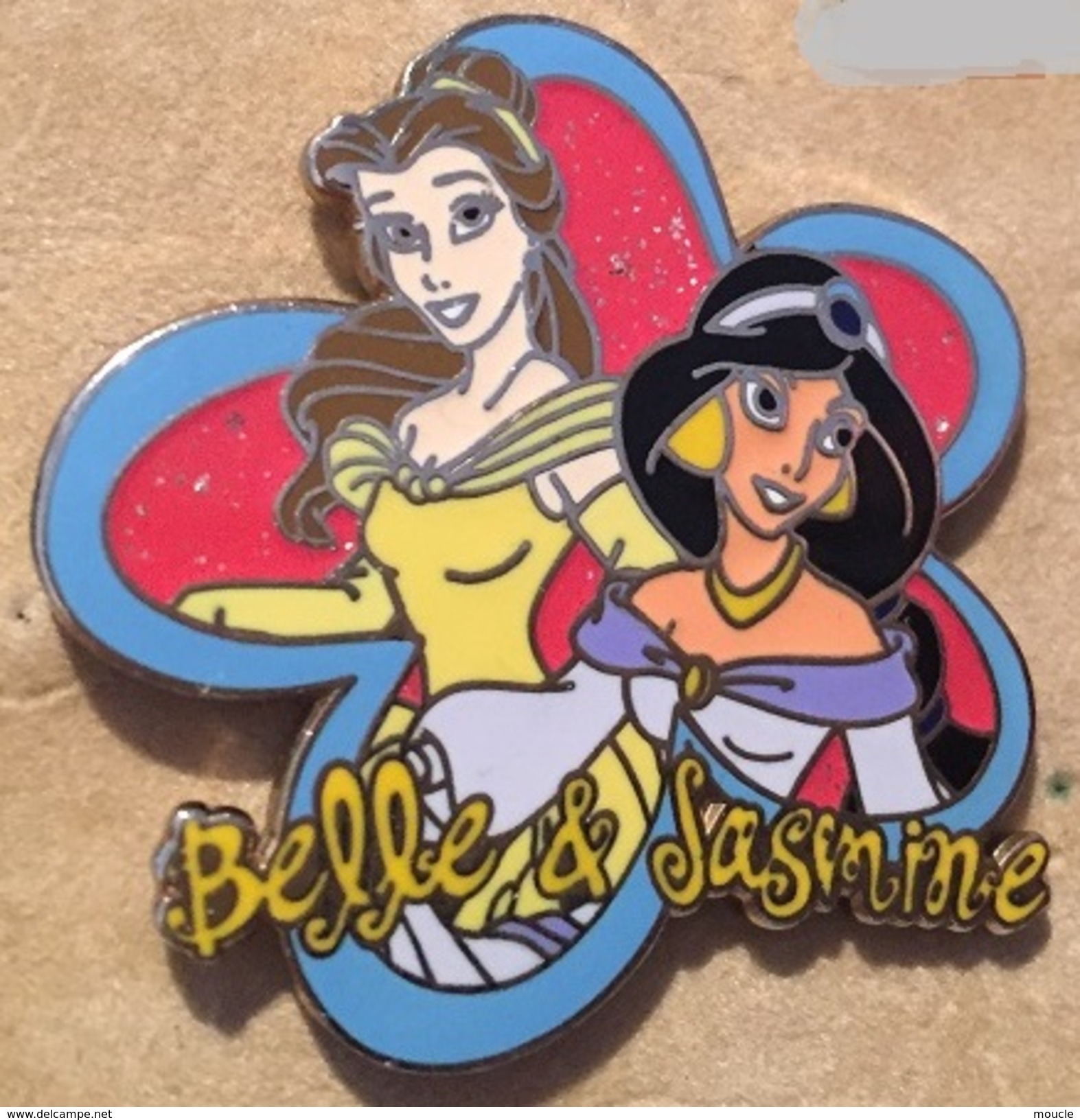 WALT DISNEY - BELLE & JASMINE - PRINCESSE - ALADDIN -         (JAUNE) - Disney