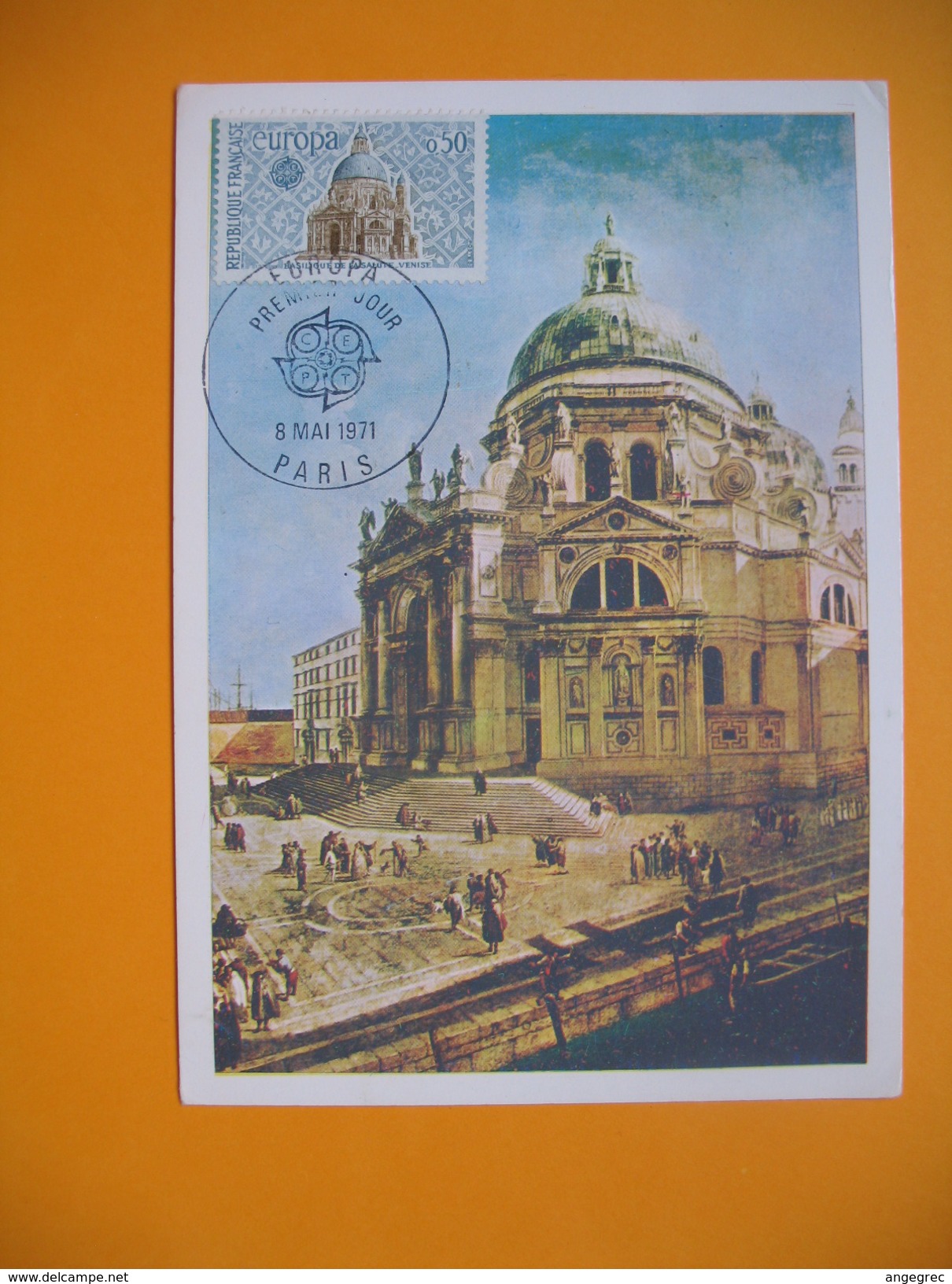 Carte-Maximum  N° 1676  Europa Basilique De La Salute à Venise  1971 - 1970-1979