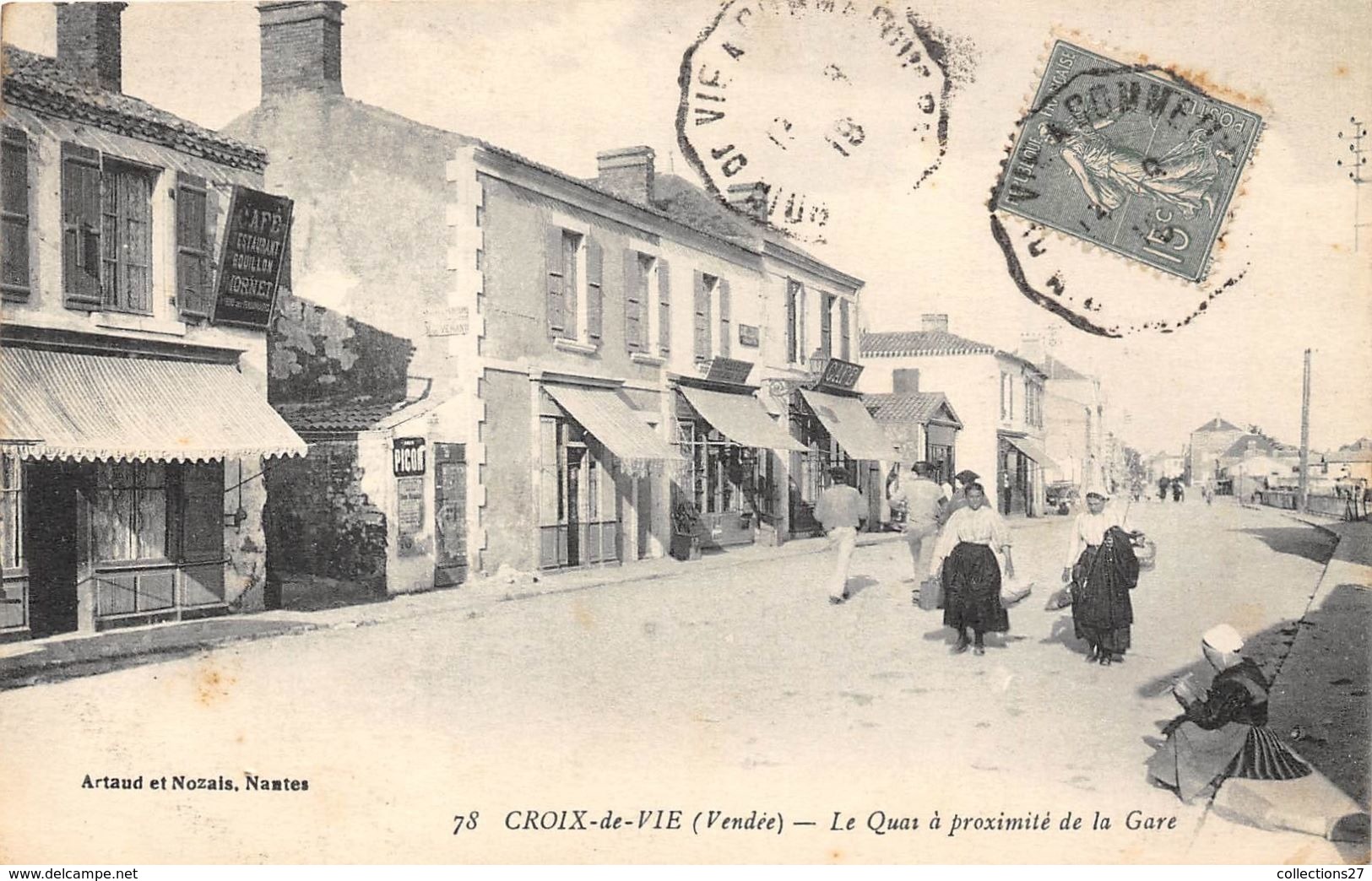 85-CROIX-DE-VIE- LE QUAI A PROXIMITE DE LA GARE - Saint Gilles Croix De Vie