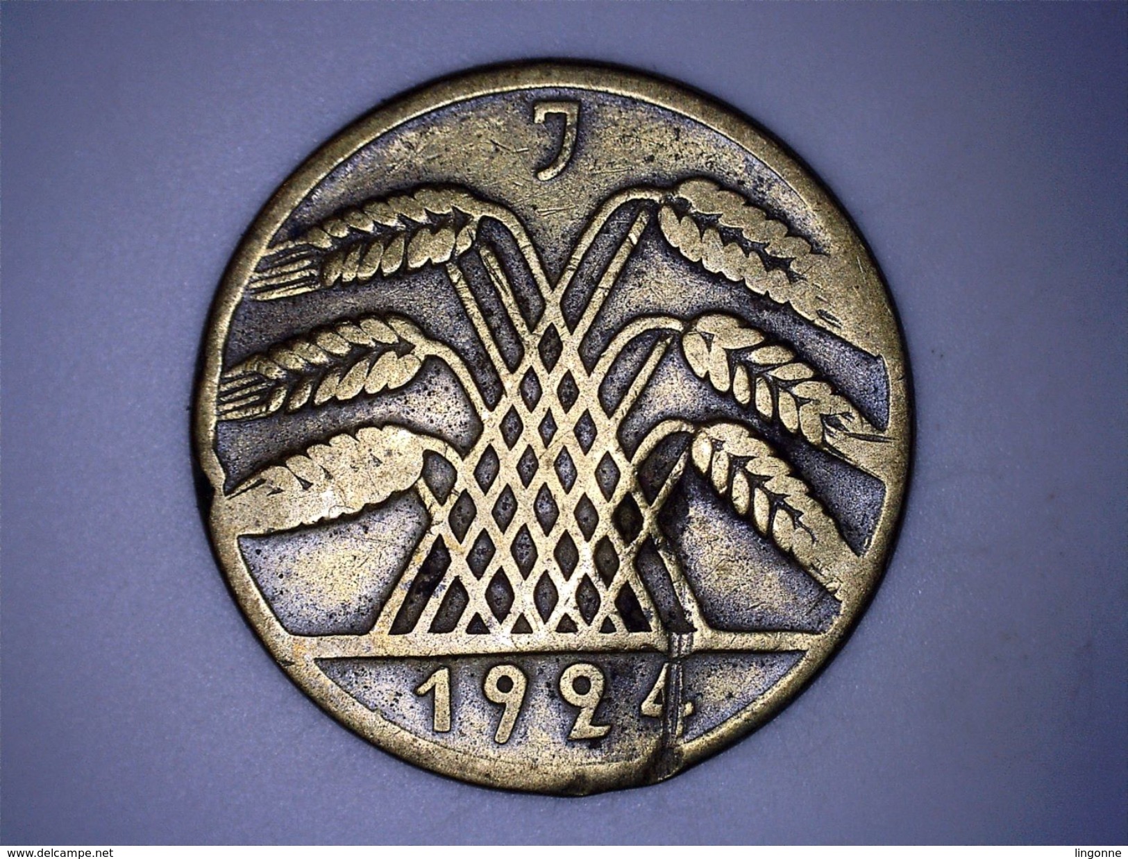 ALLEMAGNE - 10 RENTENPFENNIG 1924 J - 10 Rentenpfennig & 10 Reichspfennig