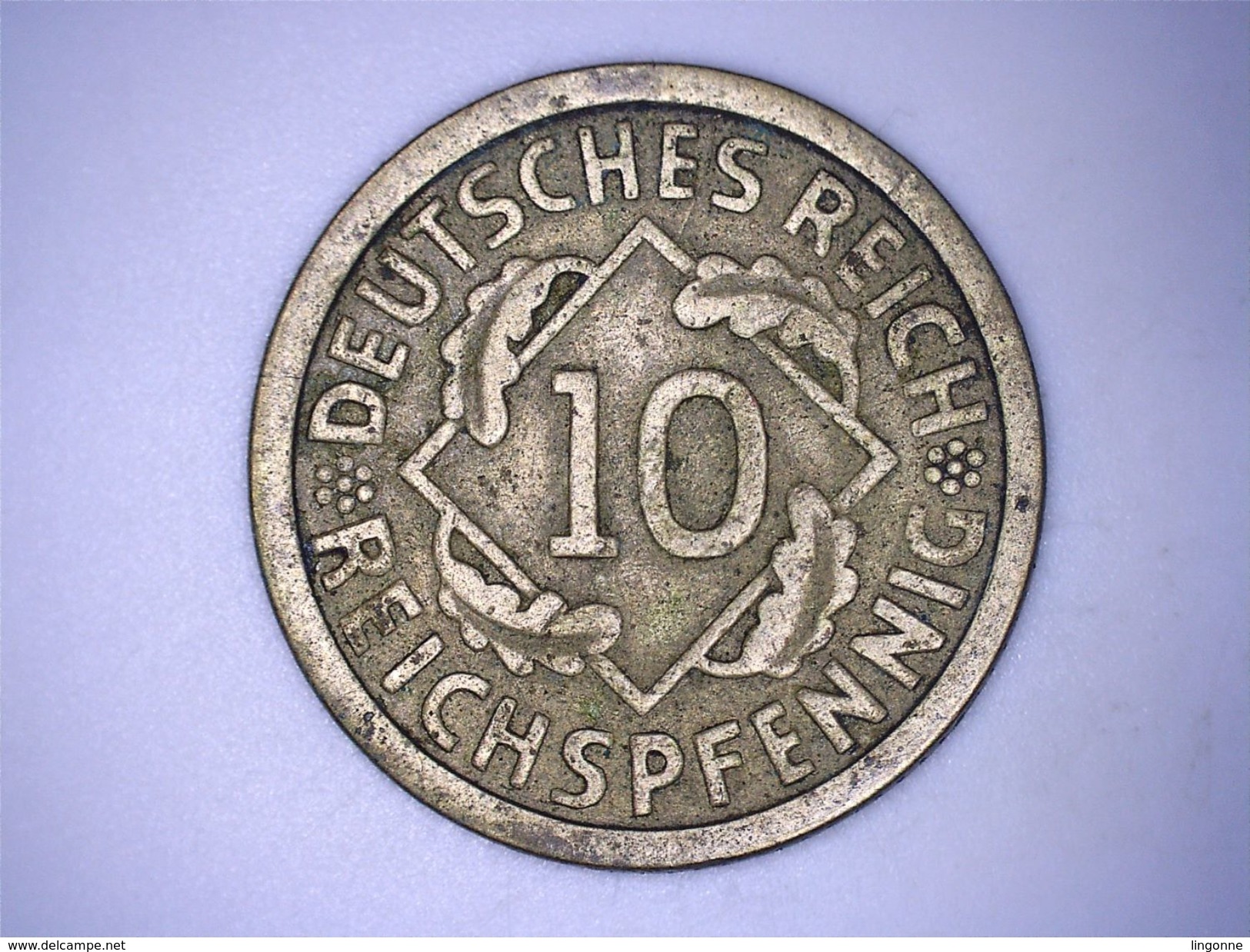 ALLEMAGNE - 10 REICHSPFENNIG 1925 A (voilée) - 10 Rentenpfennig & 10 Reichspfennig