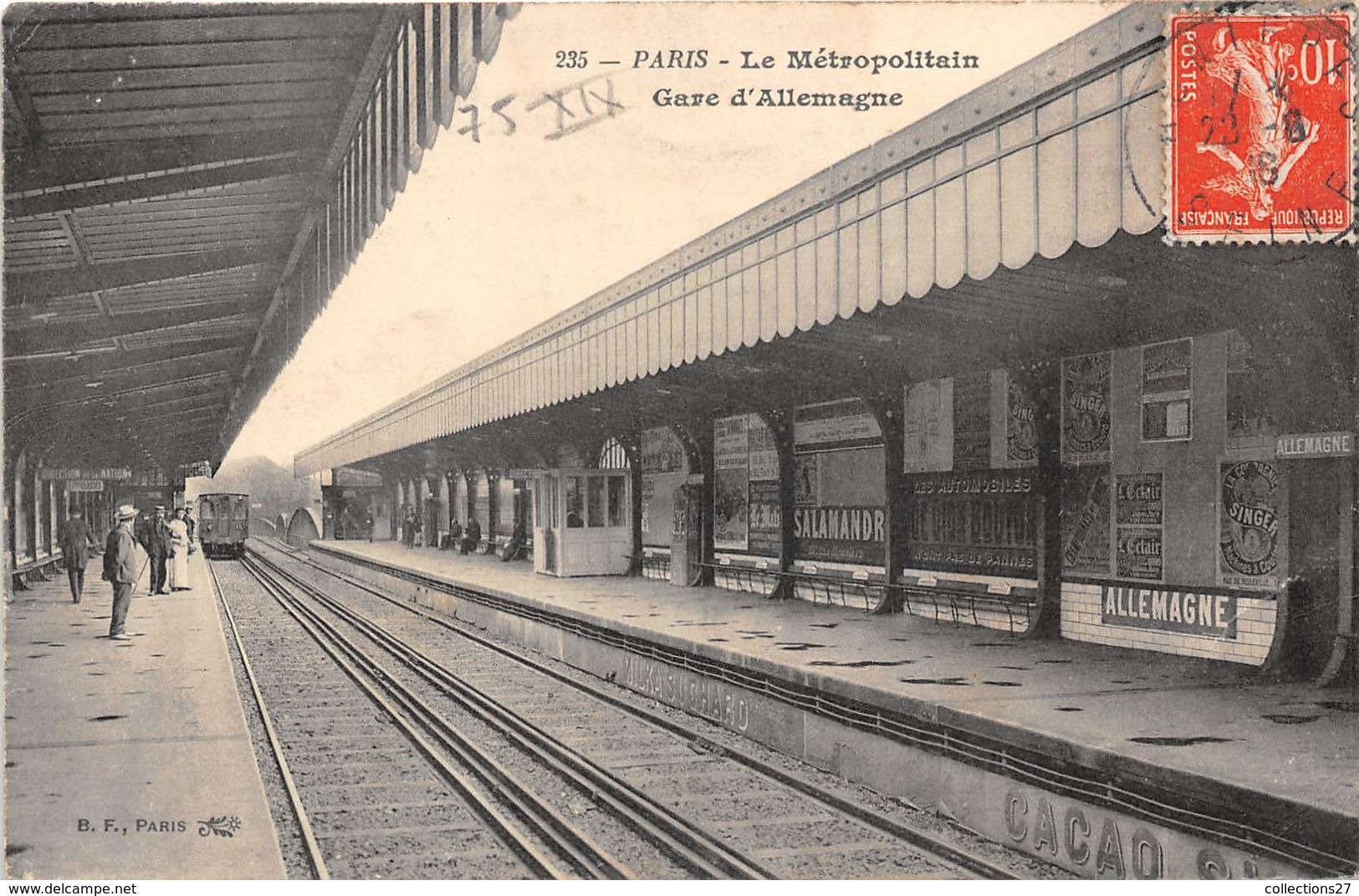 75019-PARIS- LE METROPOLITAIN, GARE D'ALLEMAGNE - Arrondissement: 19