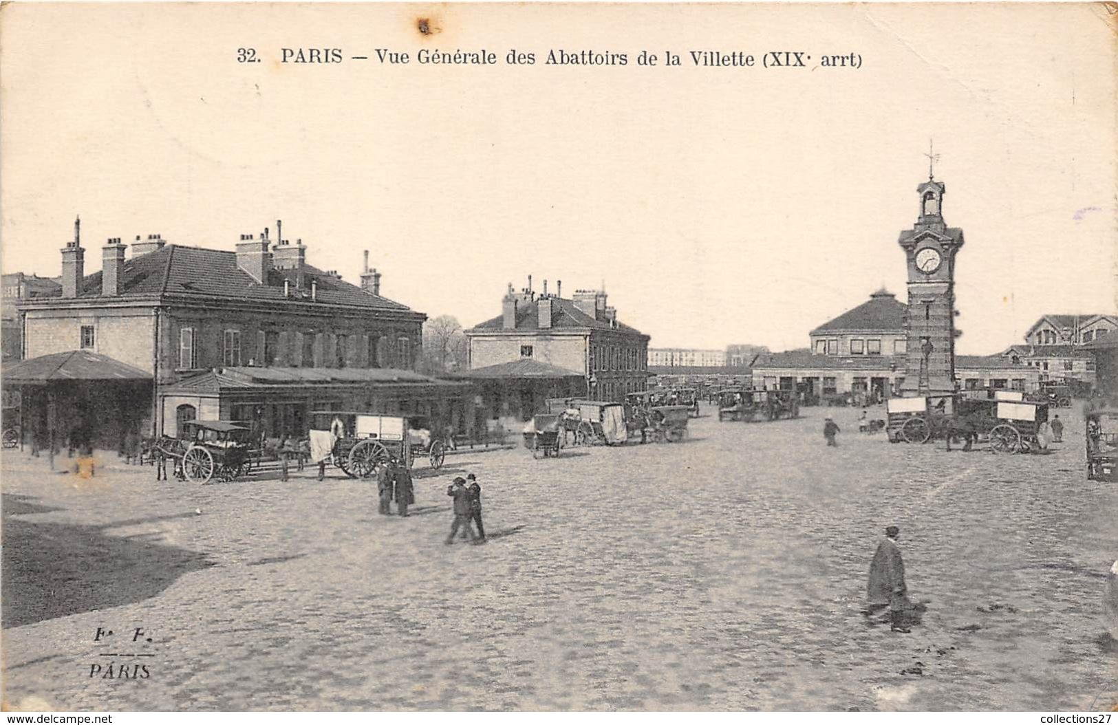 75019-PARIS- VUE GENERALE DES ABATTOIRS DE LA VILLETTE - Arrondissement: 19