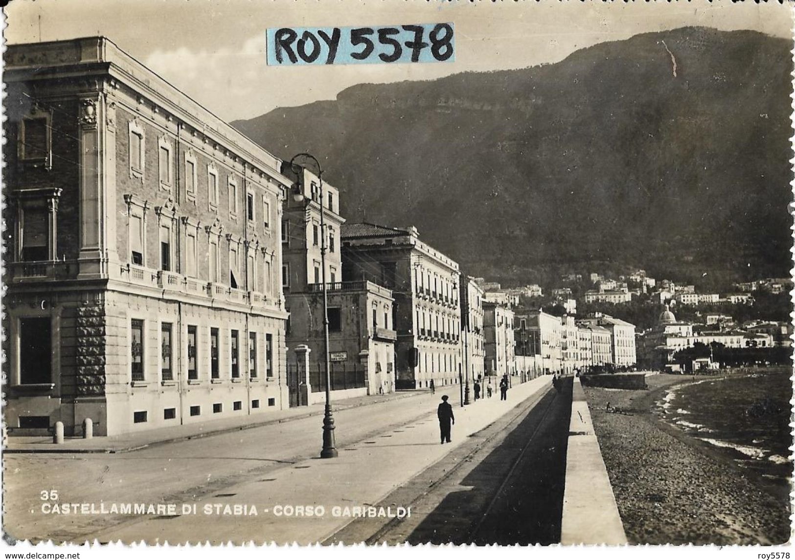 Campania-castellammare Di Stabia Corso Garibaldi Veduta Particolare Anni 50/60 - Castellammare Di Stabia