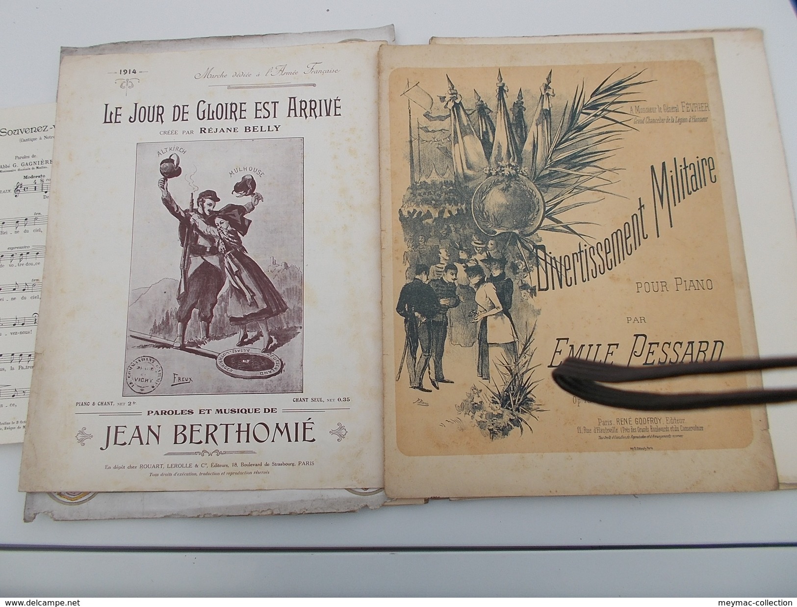 BON LOT PARTITIONS MILITAIRES MILITARIA 1914 1918 WWI BOTREL MARCHES CHANTS FRANCE ITALIE GB RUSSIE BELGIQUE