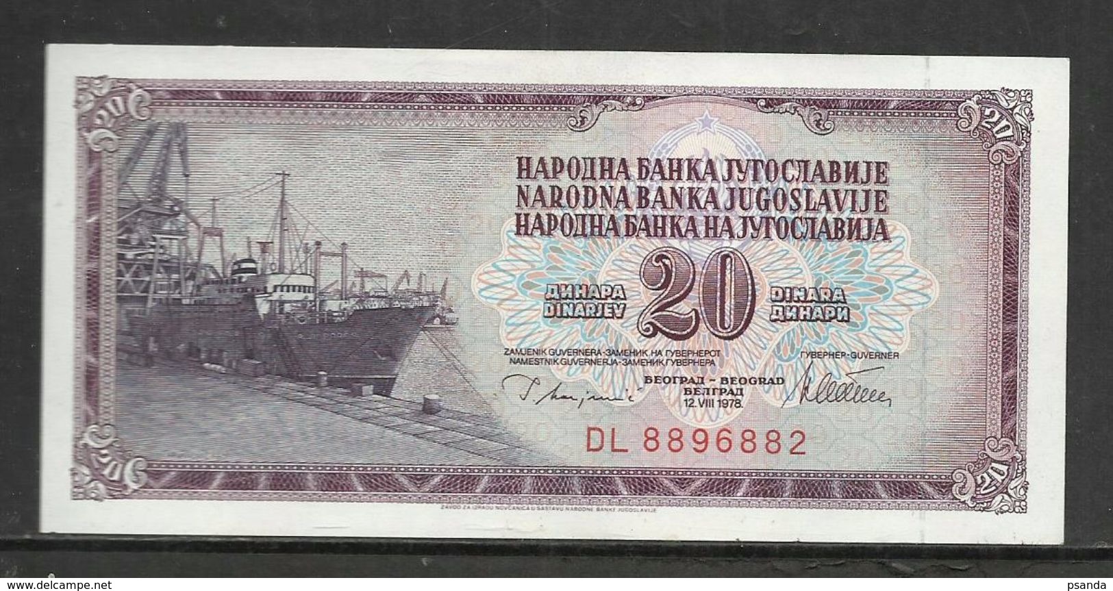 1978 - Yugoslavia - 20 DINARA Excellent Quality - Jugoslawien