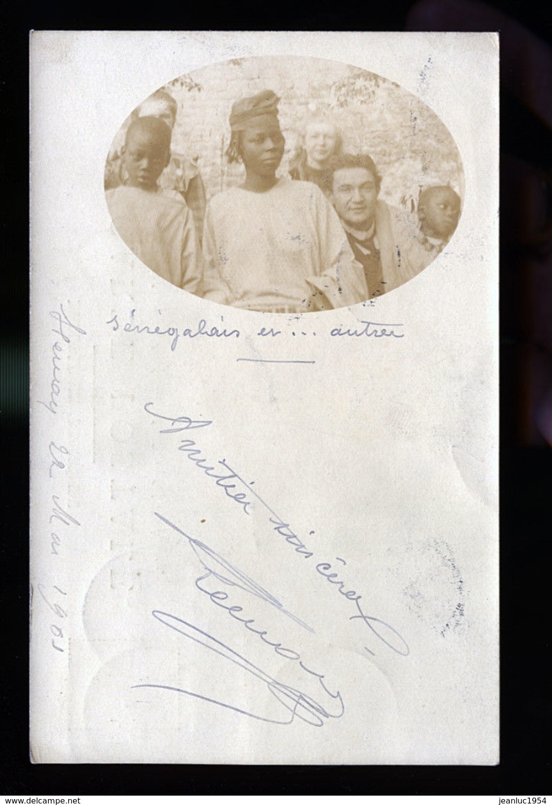SENEGALAIS CARTE PHOTO TRES RARE 1903 - Non Classés