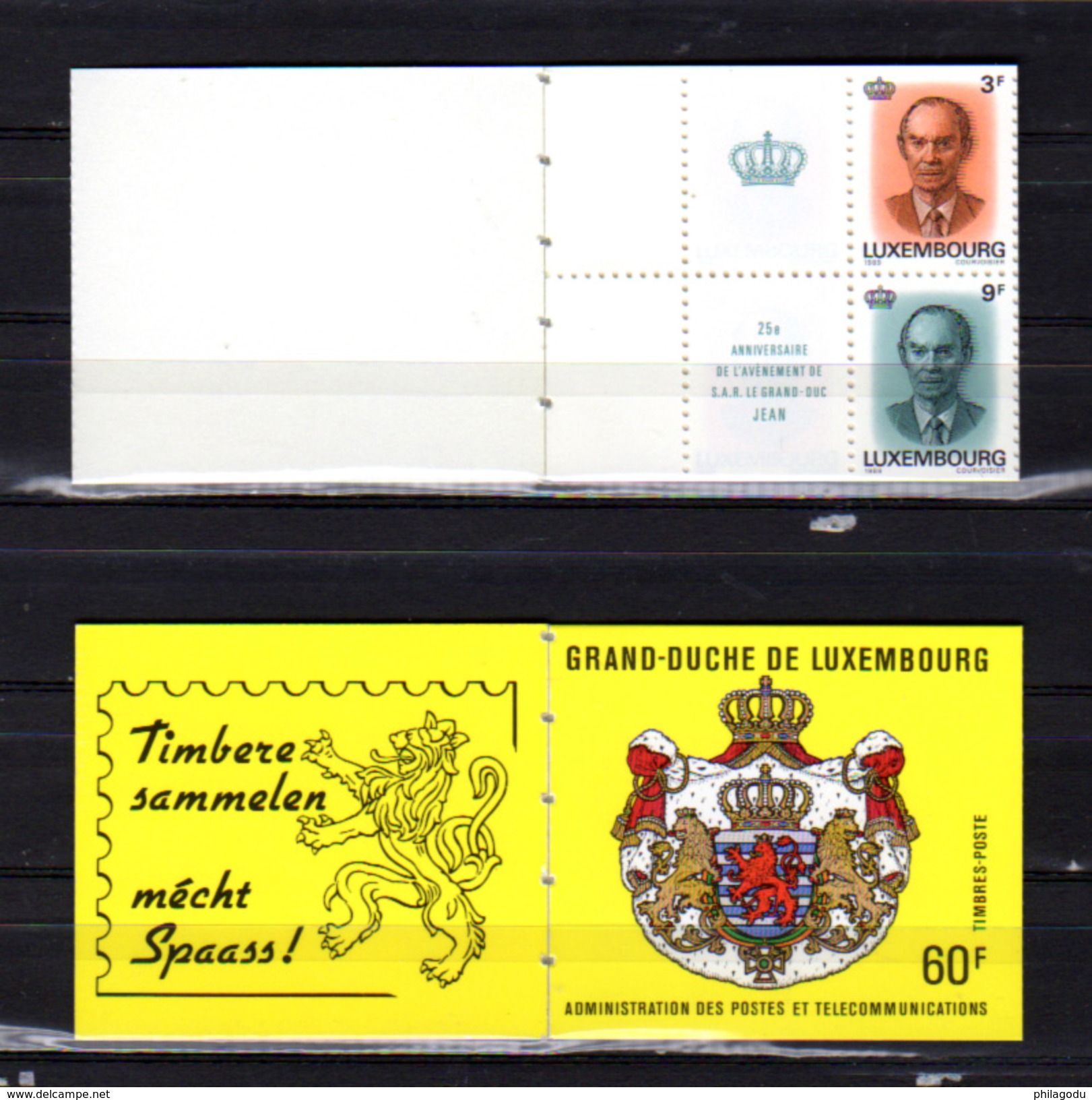 1989   Le Grand-Duc Jean, 8 X  C 1175 **, Cote 160 €, - Booklets