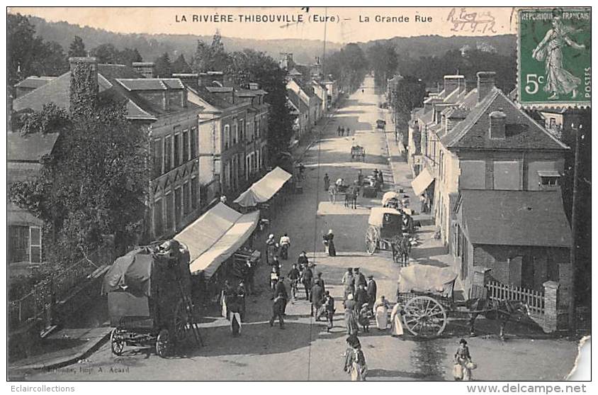 La Rivière Thibouville        27       La Grande Rue           (coin Manquant   Voir Scan) - Autres & Non Classés