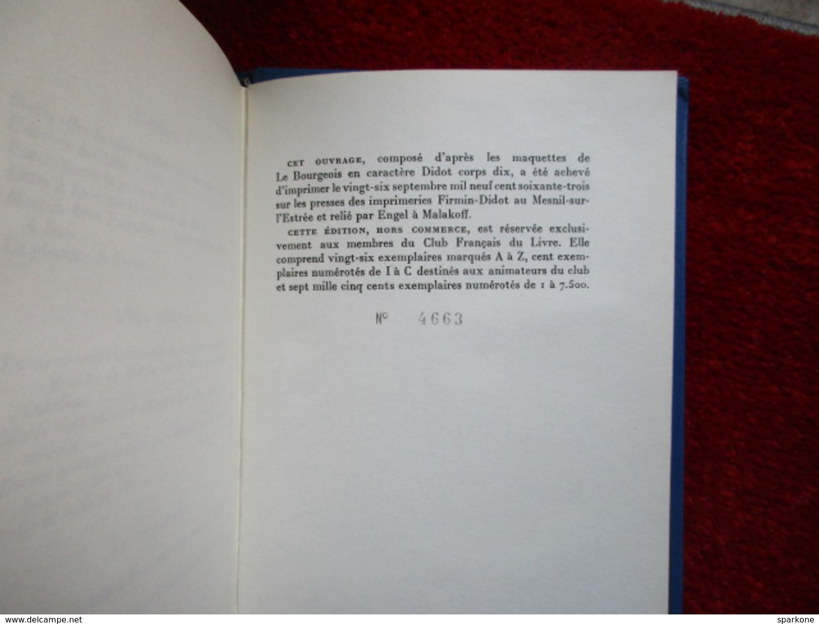 Jean Barois (Roger Martin Du Gard) éditions Le Club Français Du Livre De 1963 - Other & Unclassified