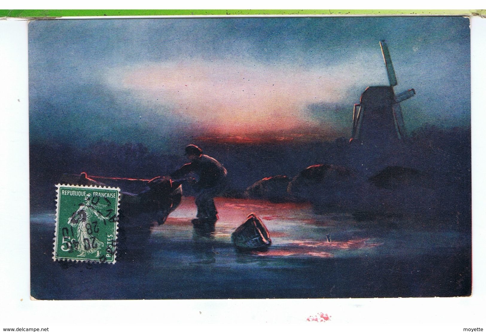 CPA-1907-ILLUSTRATEUR-RAPHAËL TUCK-PAYS-BAS-PECHEURS DE NUIT-2 - Tuck, Raphael