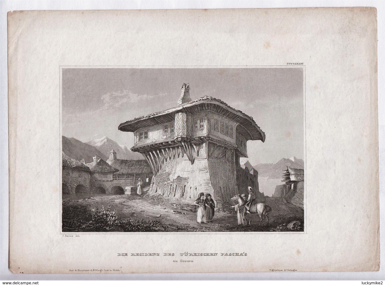 Old Turkish House Size 177 X 160,  Published C1750.  Ref 0450 - Prints & Engravings