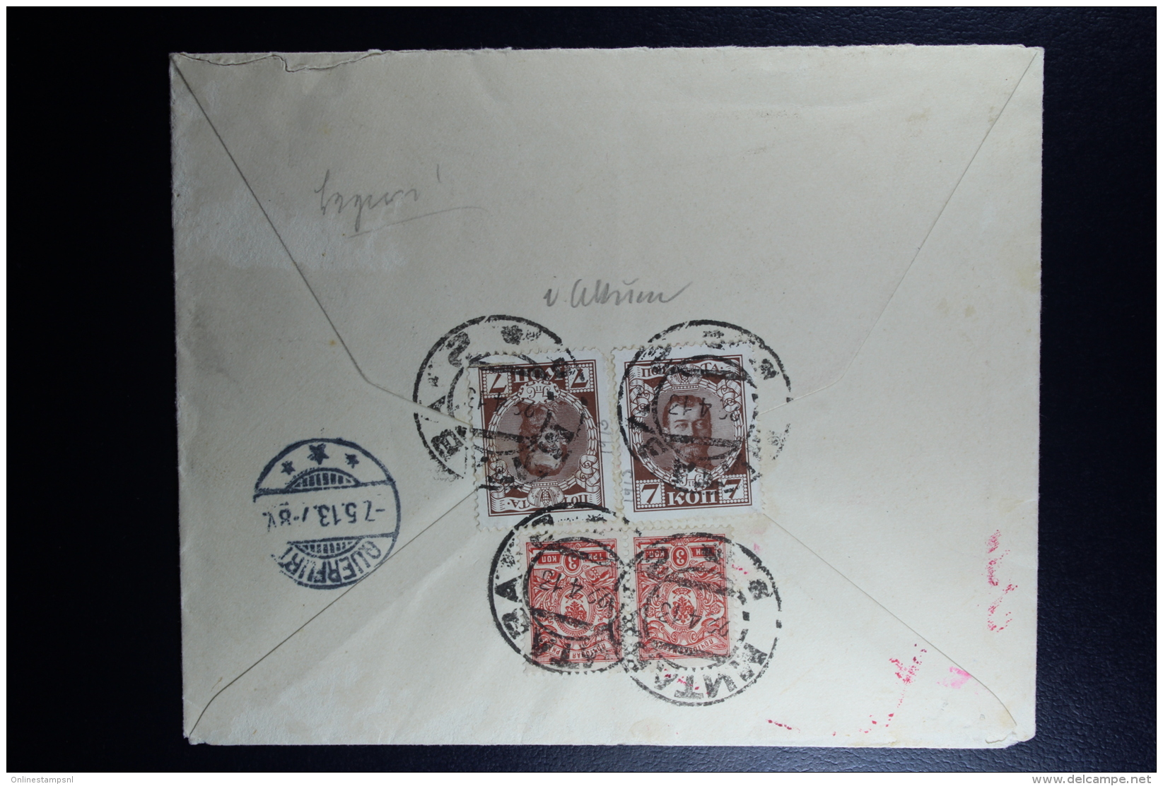 Russian Latvia : Registered Cover 1913 Kurland Mitau Jelgava Mntaba Querfurt Mixed Stamps - Covers & Documents