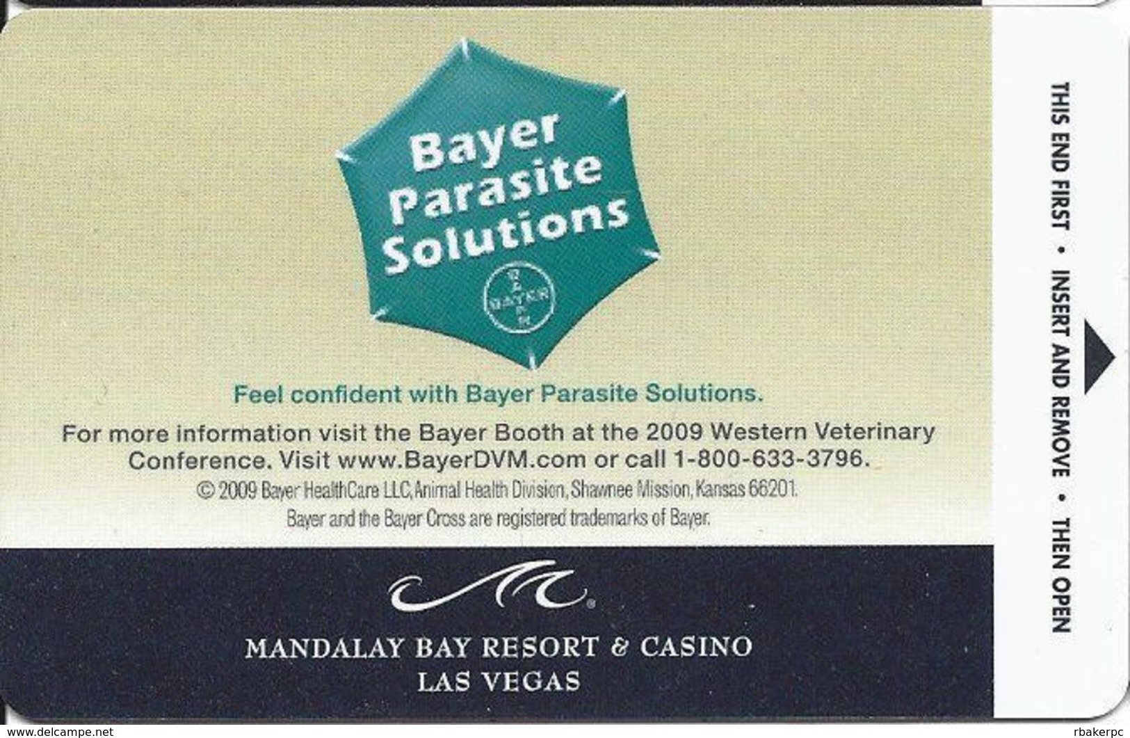 Mandalay Bay Resort & Casino - Las Vegas, NV - Hotel Room Key Card - Hotel Keycards