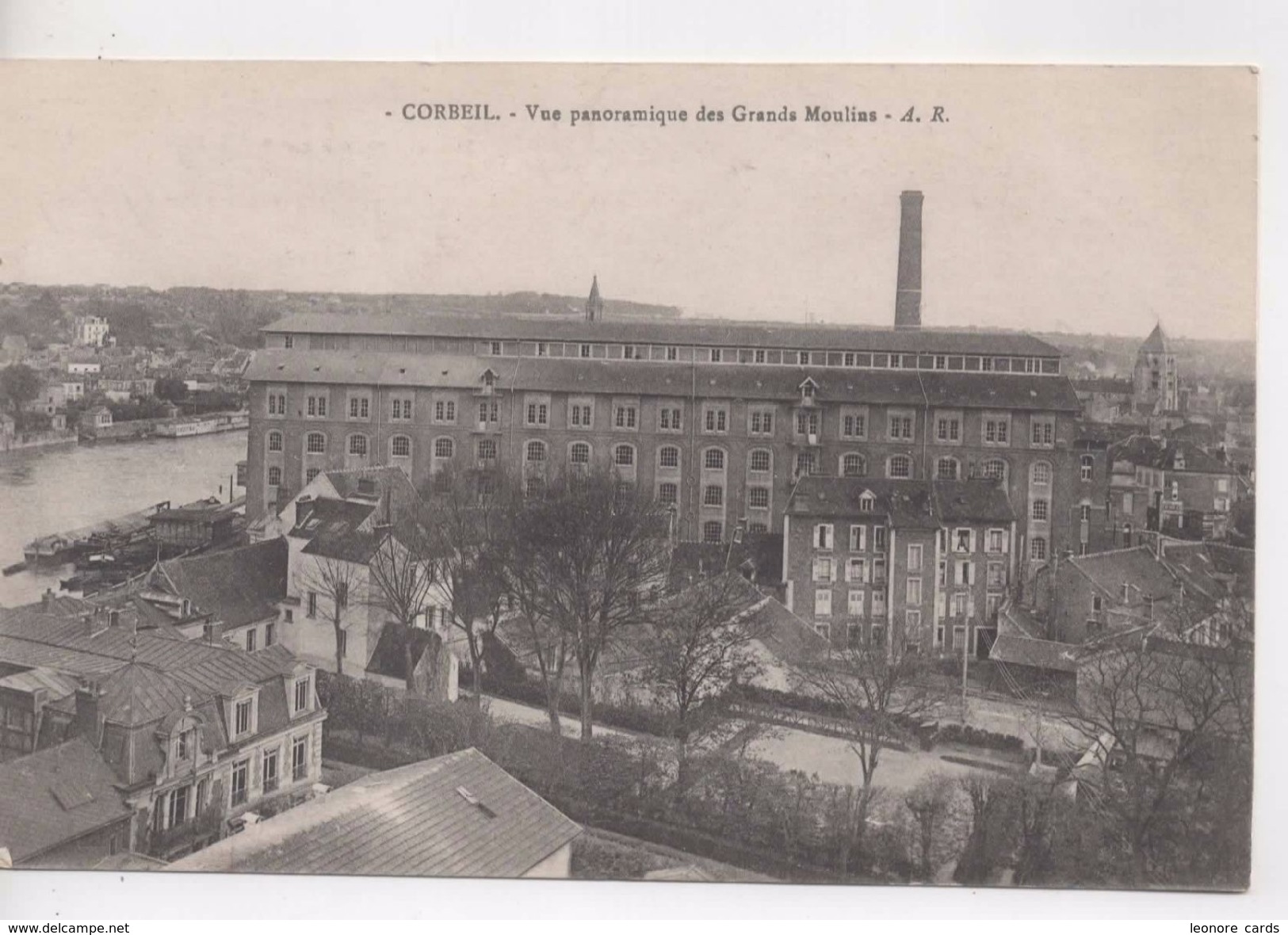 Cpa.91.Corbeil.1918.Vue Panoramique Des Grands Moulins. - Corbeil Essonnes