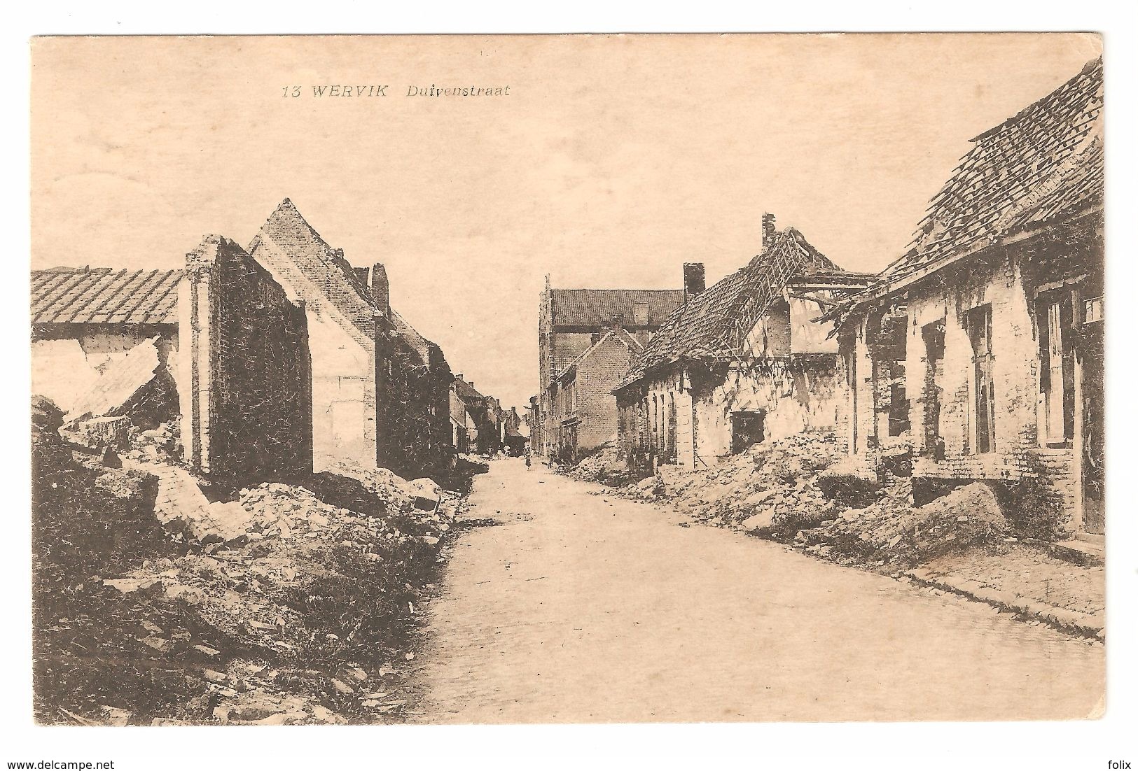 Wervik / Wervicq - Duivenstraat - Oorlog / Guerre / War 1914-18 - WWI 1919 - Wervik