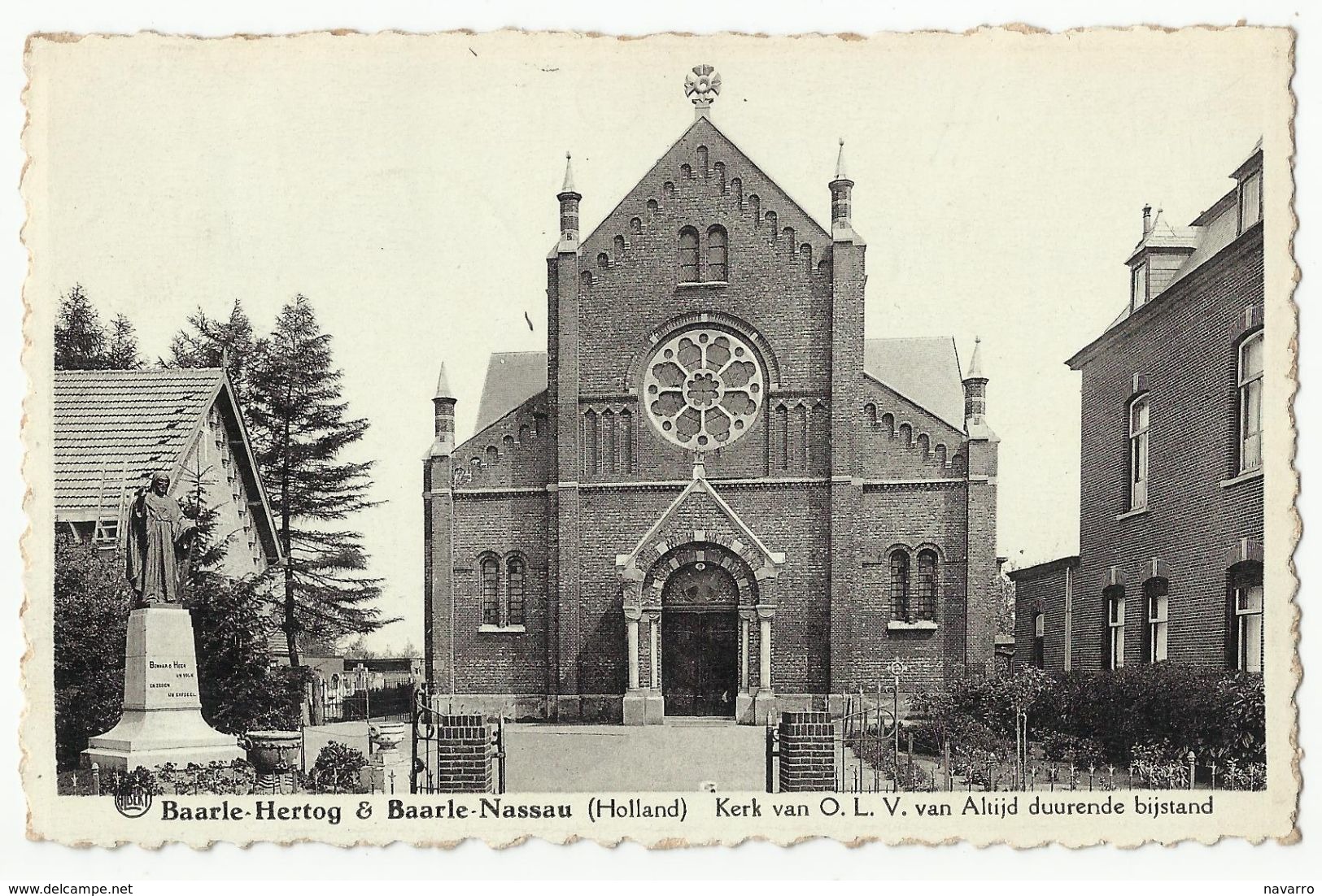 BAARLE-HERTOG & BAARLE-NASSAU (Holland) Kerk Van O. L. V. Van Altijd Durende Bijstand 1939 - Baarle-Hertog