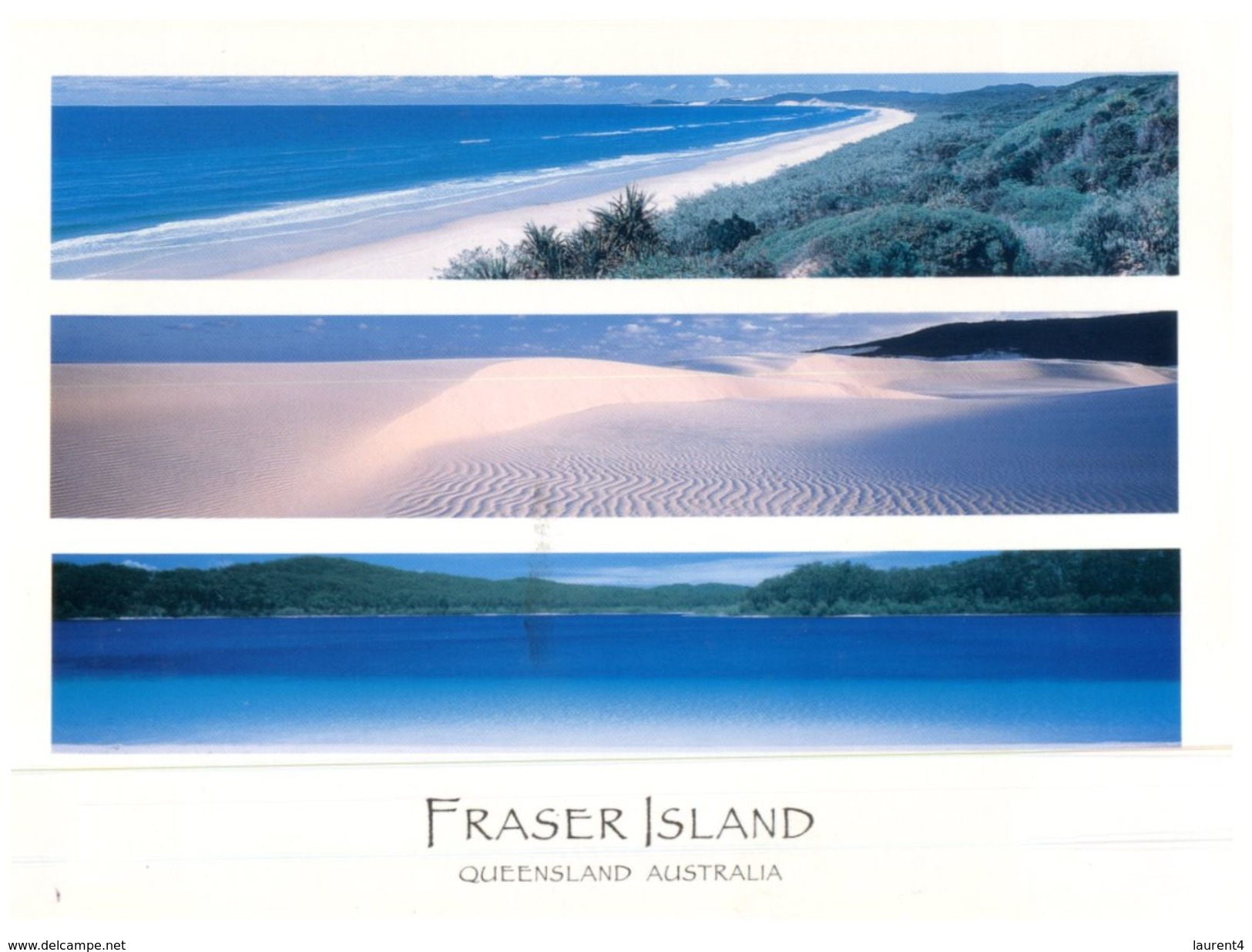 (581) Australia - (with Stamp Aty Back Of Postcard) - QLDS - Fraser Island - Great Barrier Reef