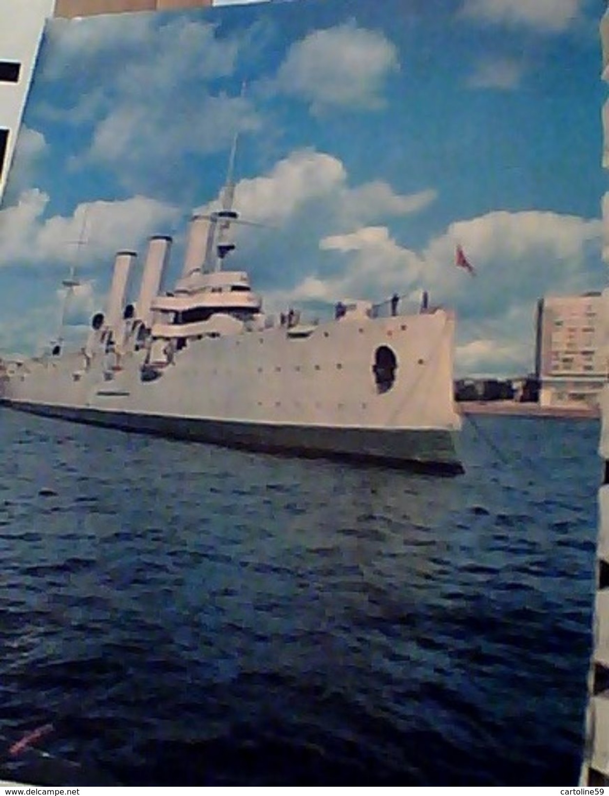 NAVE WARSHIP CORAZZATA AURORA RIVOLUZIONE RUSSA MUSEO N1975 GH16983 Formmato XXL 18X14 - Guerra